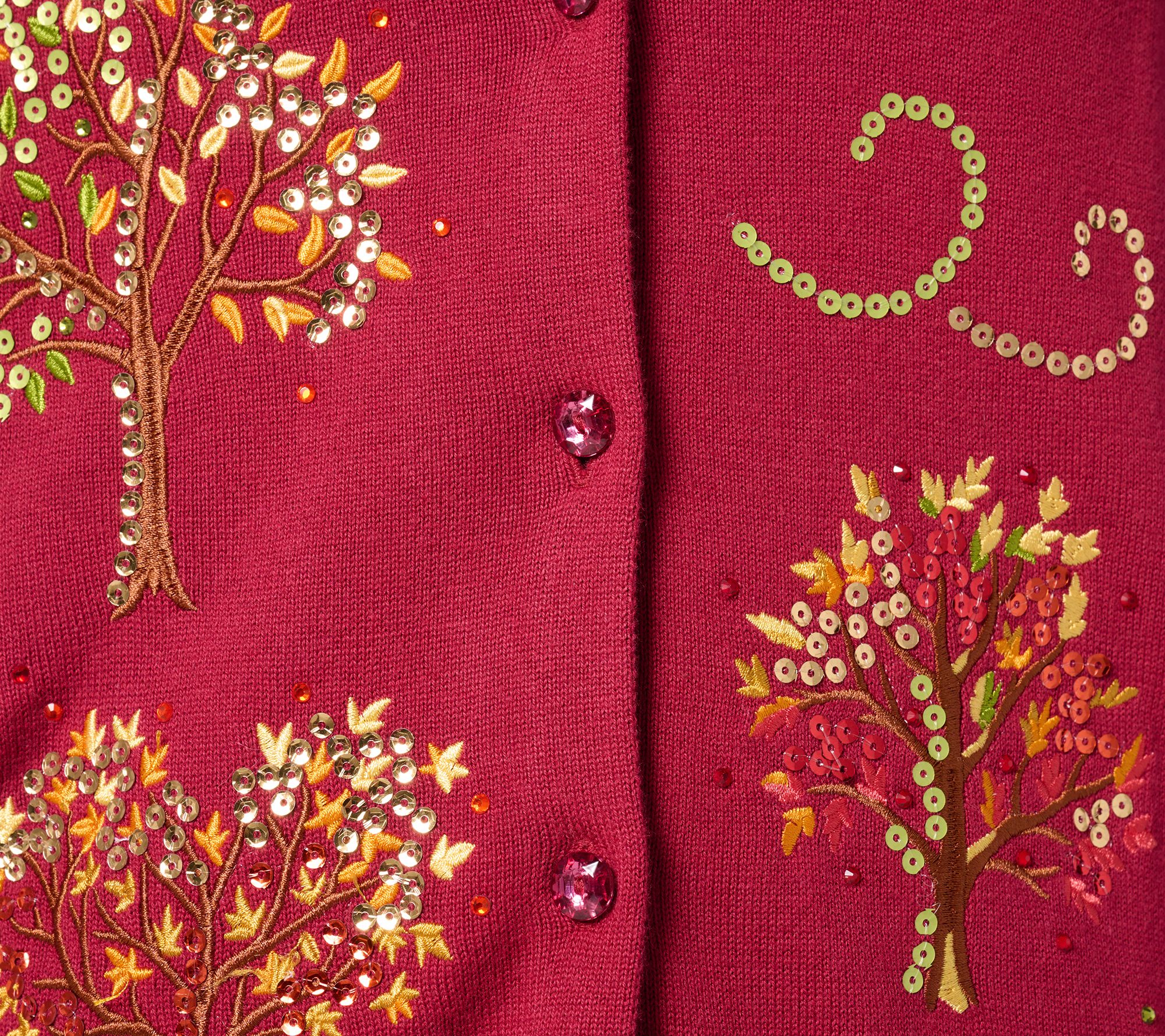 Quacker Factory Fall Foliage Cardigan Sweater