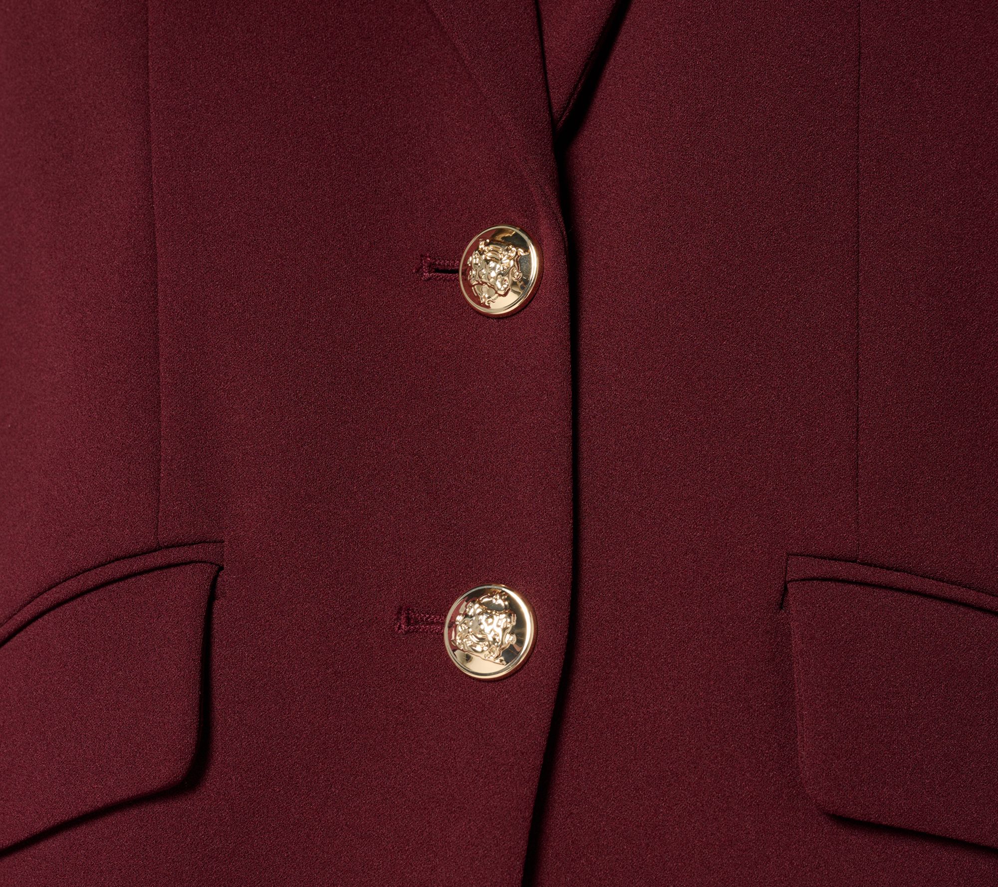 Dennis Basso Regular Luxe Crepe Blazer in Prints & Solids