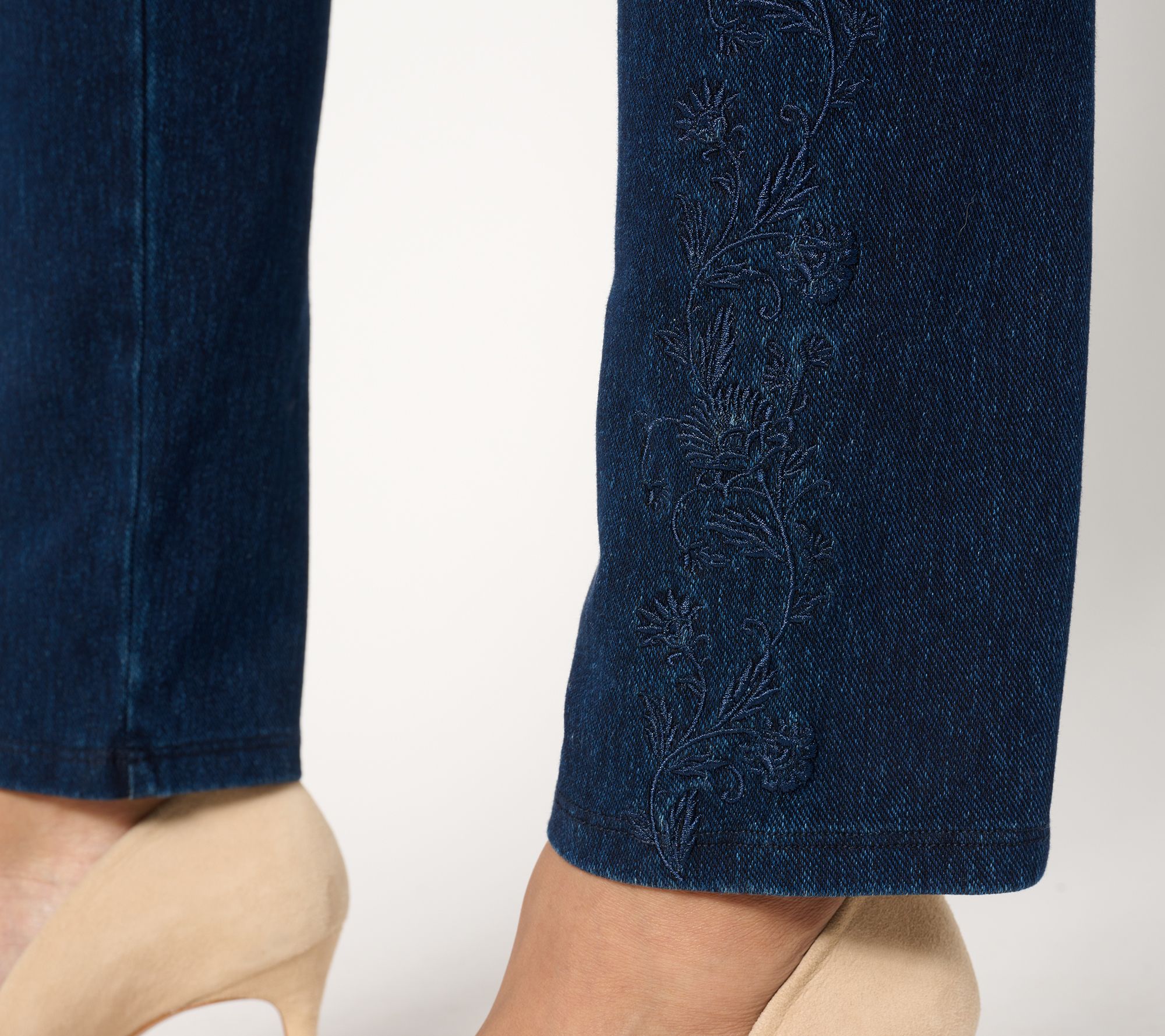 Women with Control Tummy Control Prime Stretch Denim Regular Pants