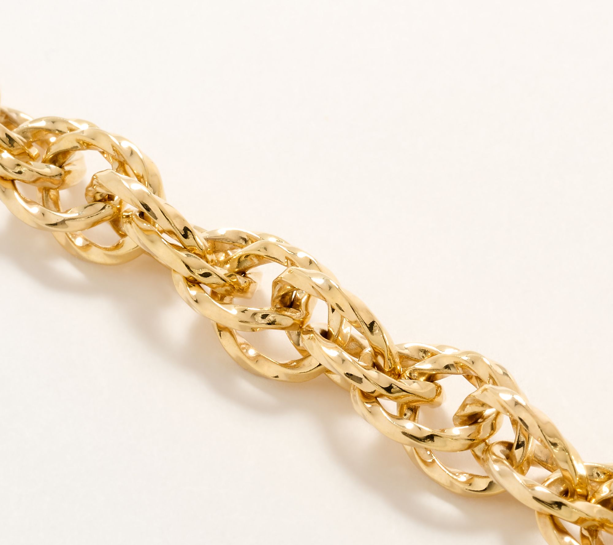 Christian James by Scott Grimes 14K Clad Iconic Eternity Link Bracelet 18.0g