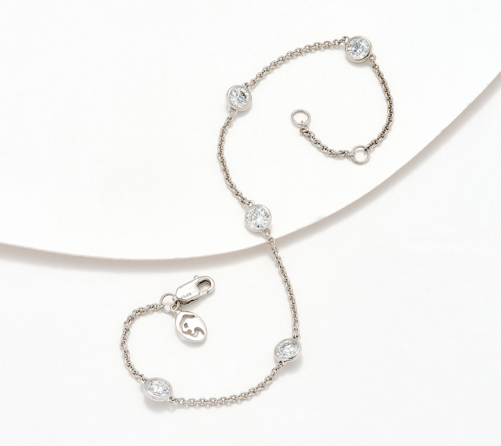 Effy Lab Grown Diamond Station Bracelet, 14K