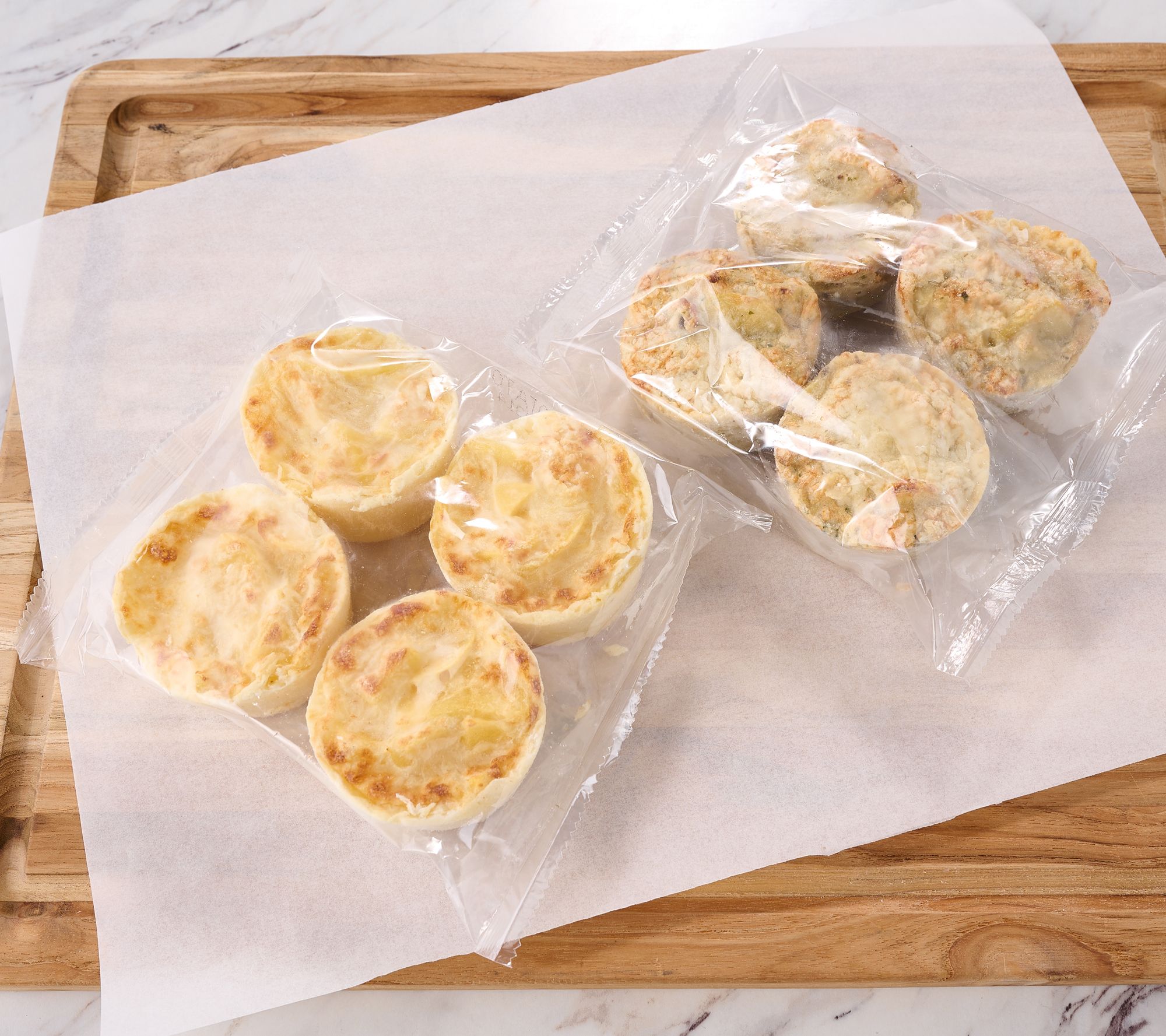 White Toque (8) Traditional or Mushroom French Potato Gratins