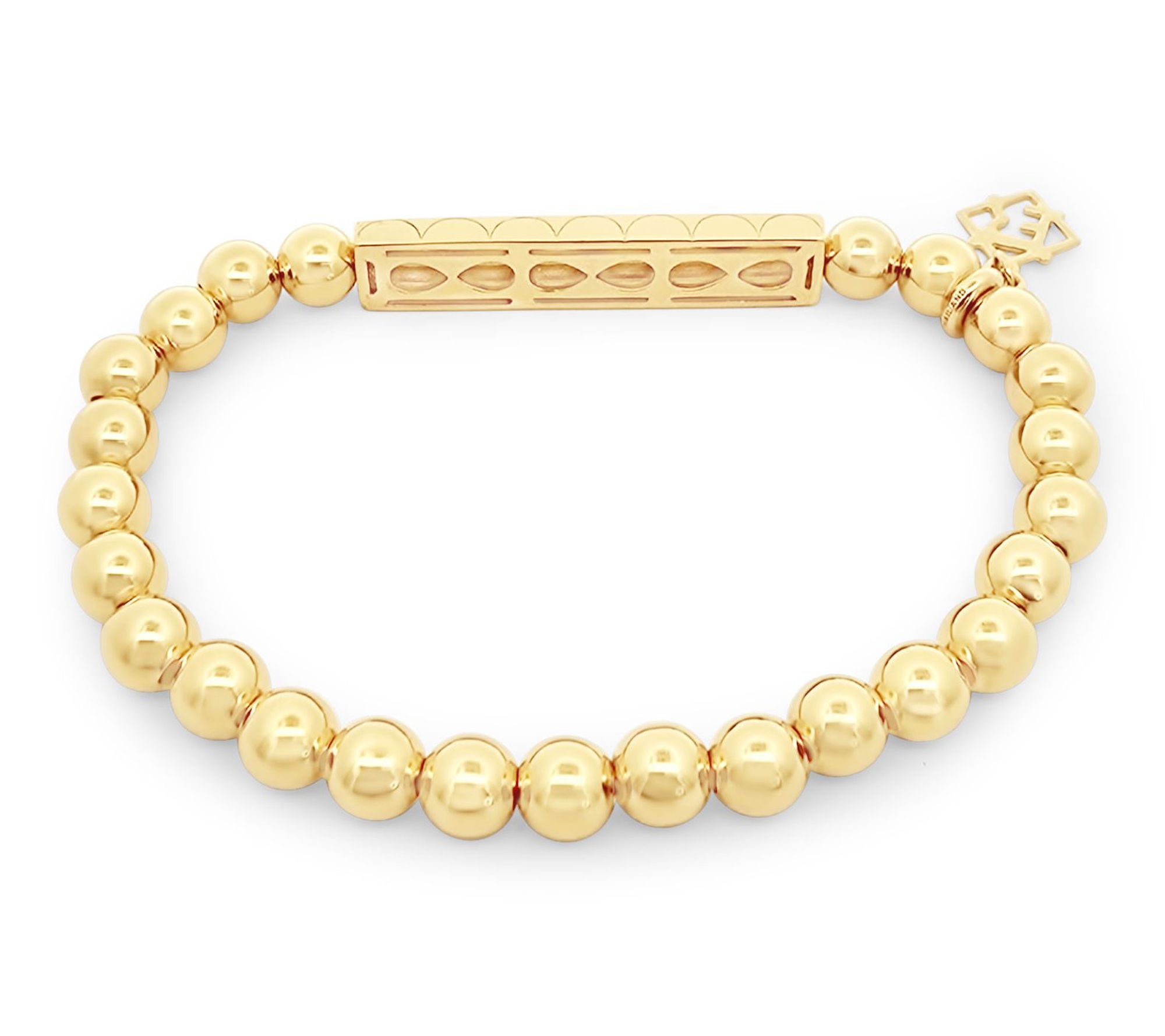 Elyse Ryan 14K Gold Clad LOVE Beaded Bracelet