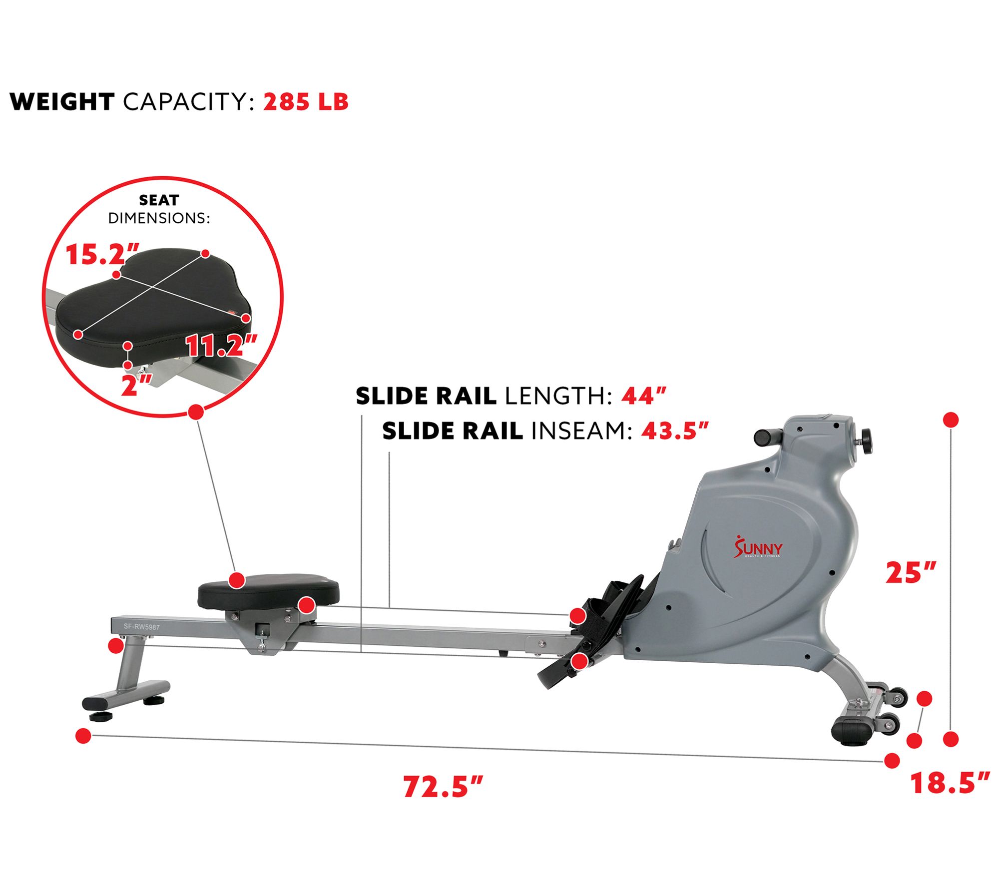 Sunny Health & Fitness Rowing Machine