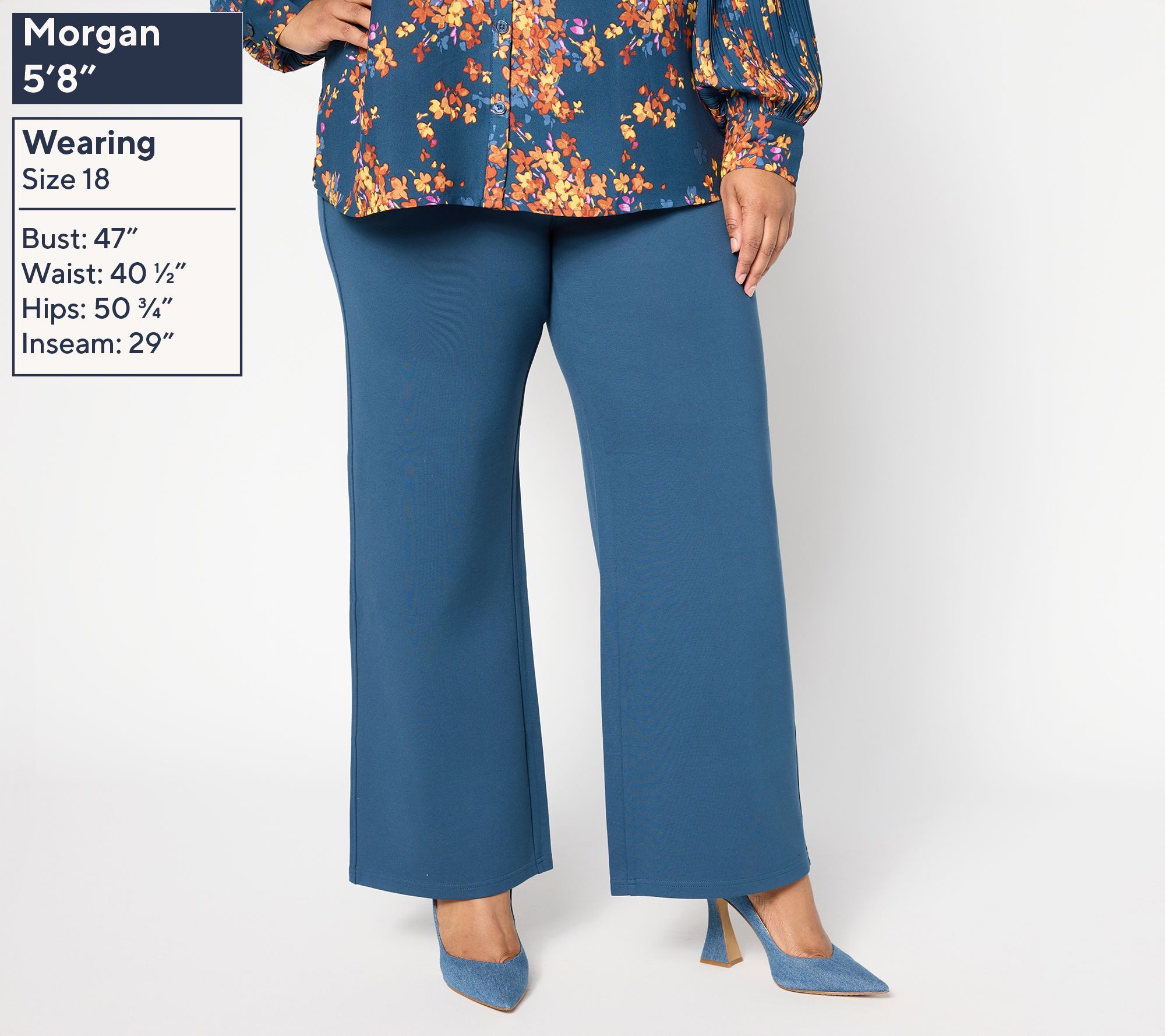 Belle by Kim Gravel Regular Perfect Ponte Pull-On Pant