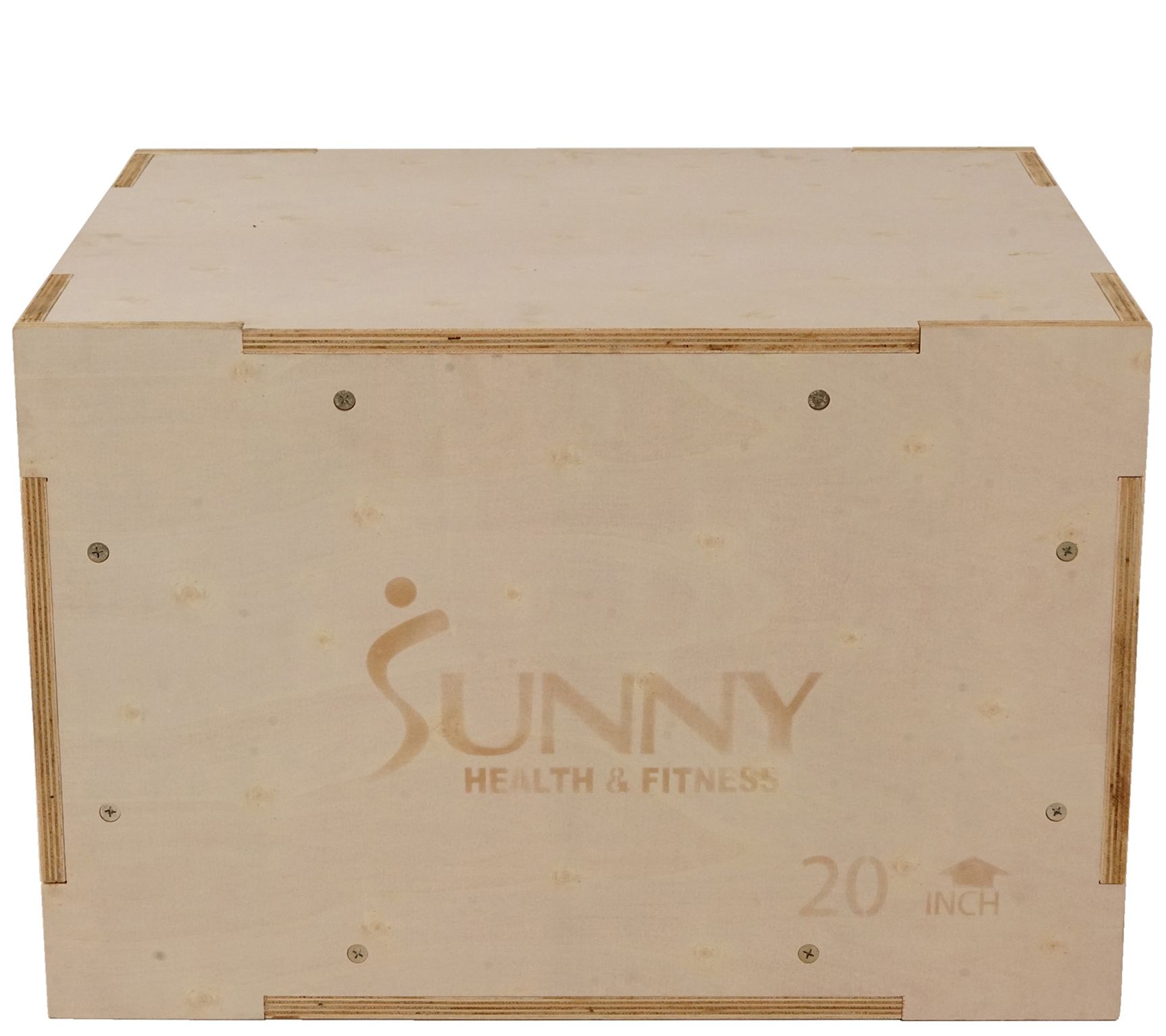 Sunny Health & Fitness Wood Plyo Box with Cover