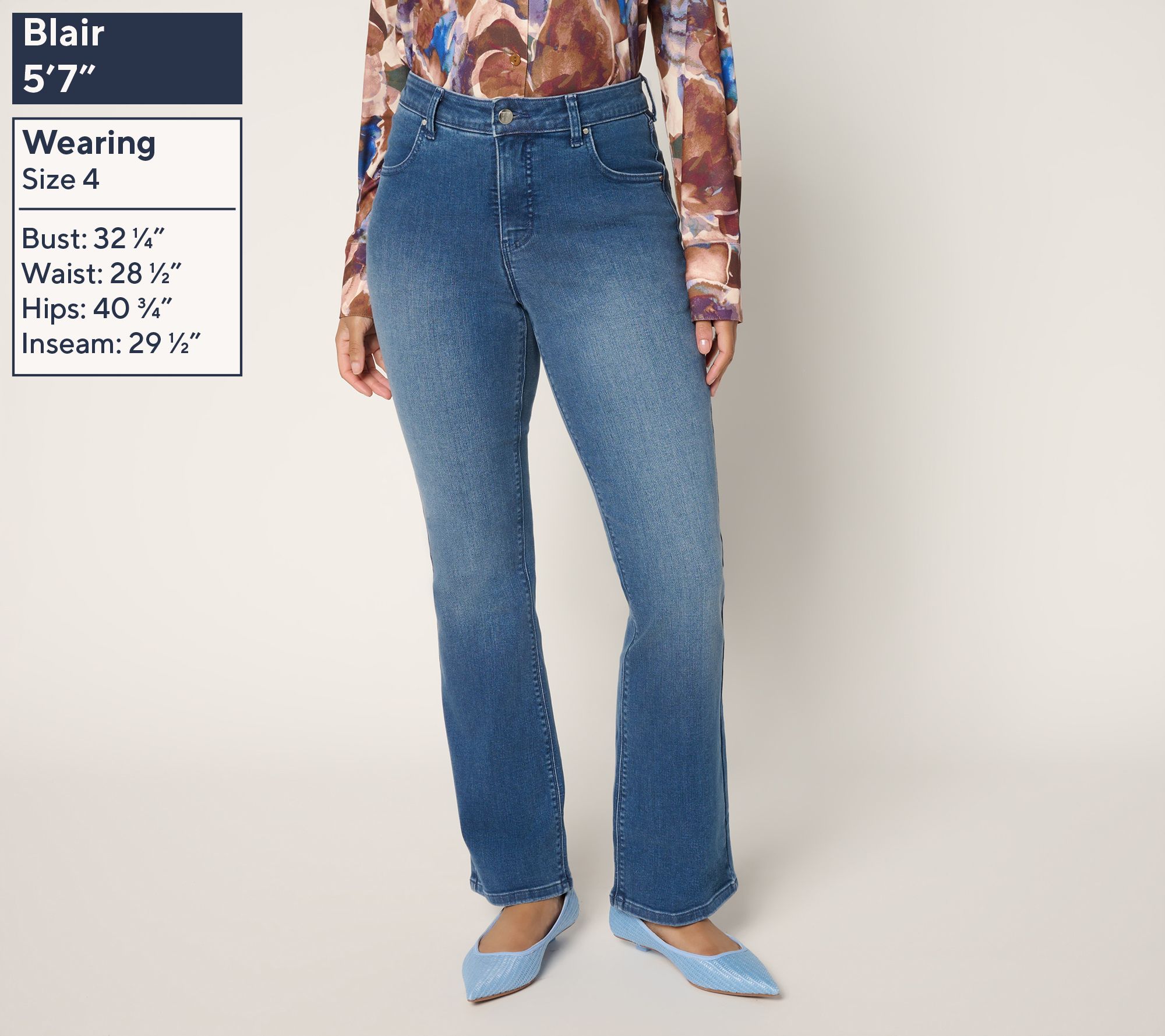 Women with Control Contour Curves Regular Indigo Jeans