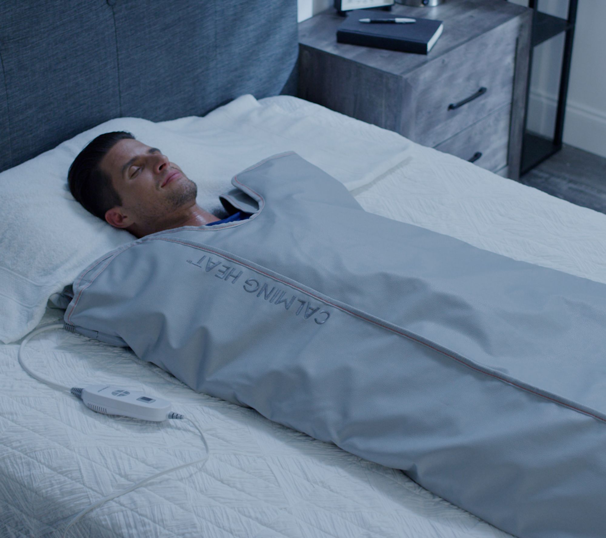 Sharper Image Calming Heat Sauna Wrap with Heat & Massage