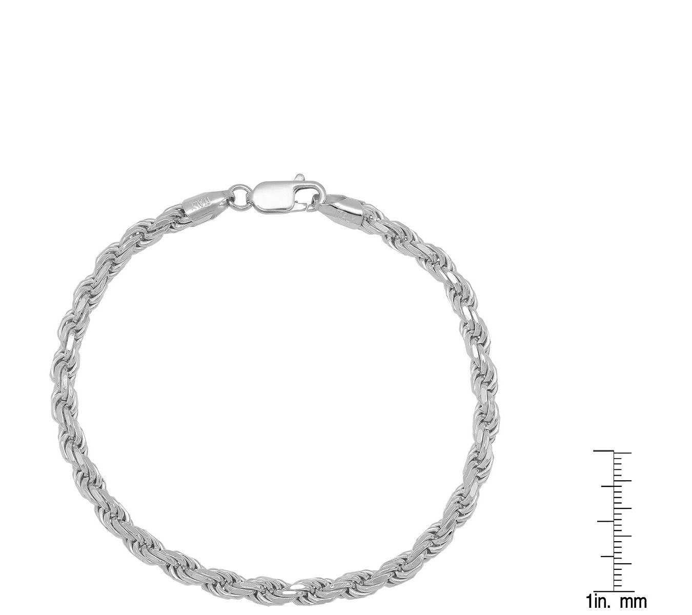 Silver Style Rope Chain Bracelet, Sterling