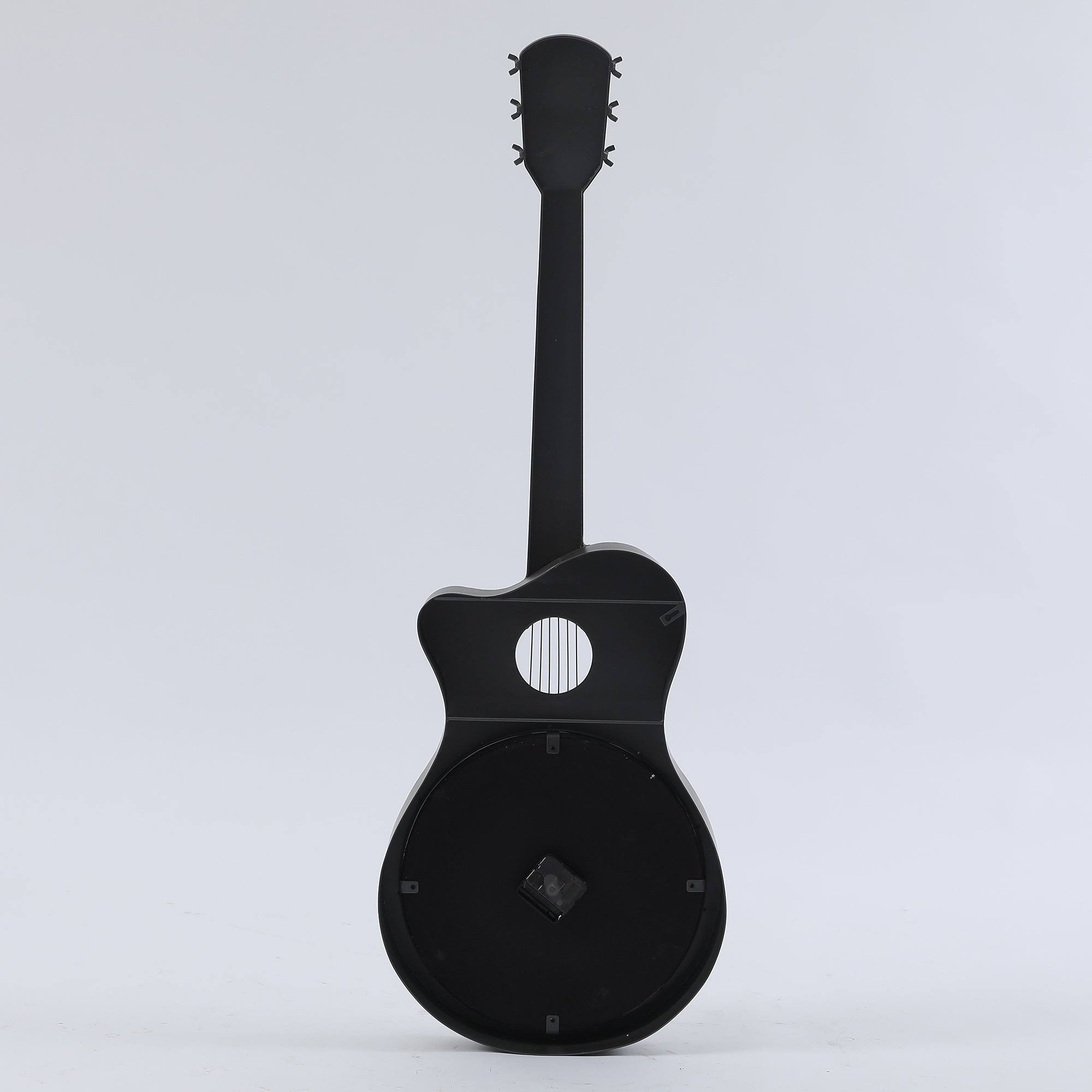 Luxen Home WHA764 Metal Guitar Wall Clock