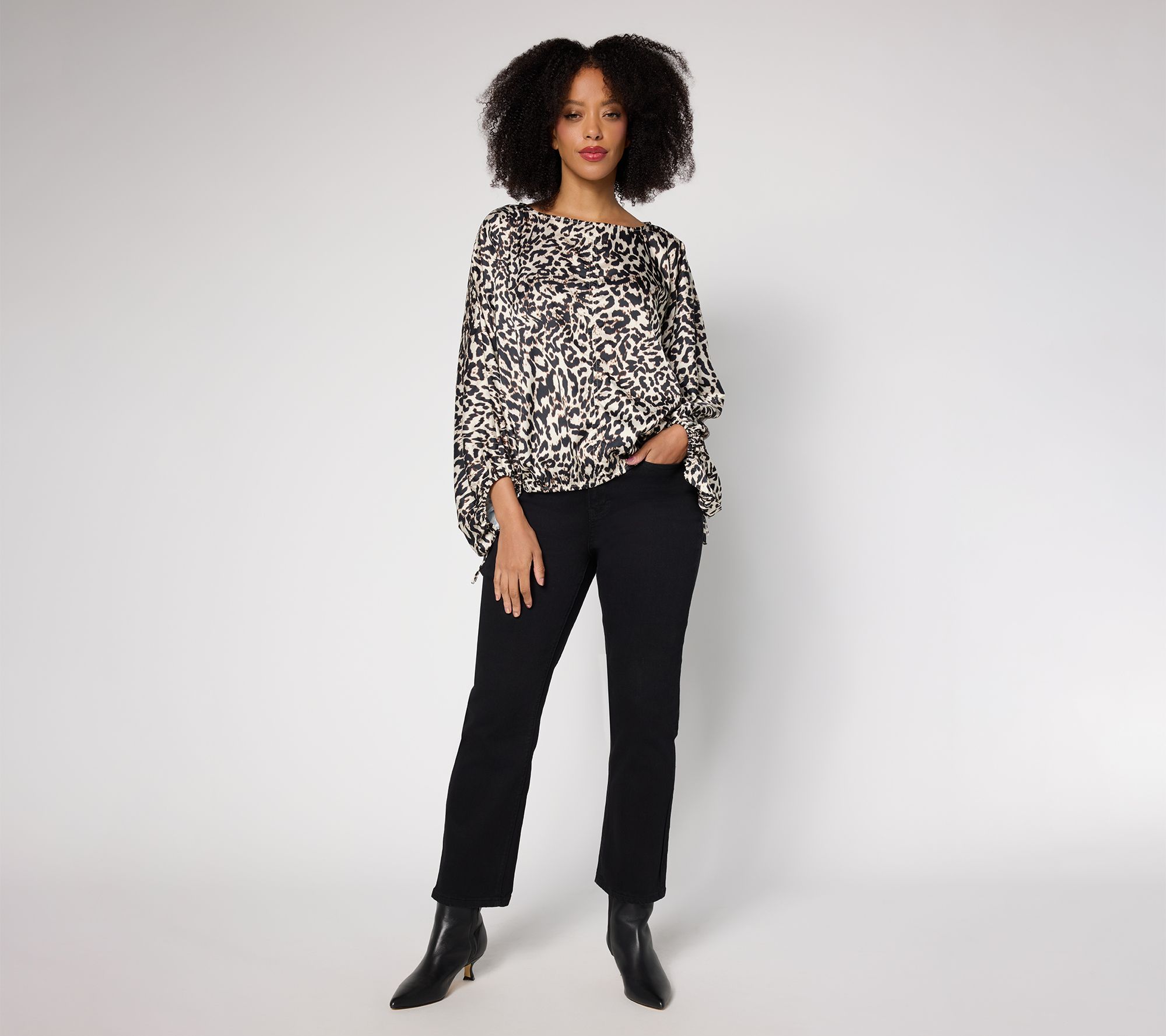 RM Studio x Rebecca Minkoff Lantern Sleeve Blouse