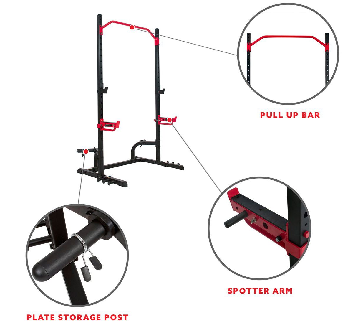 Sunny Health & Fitness Power Zone Squat Stand SF-XF9931