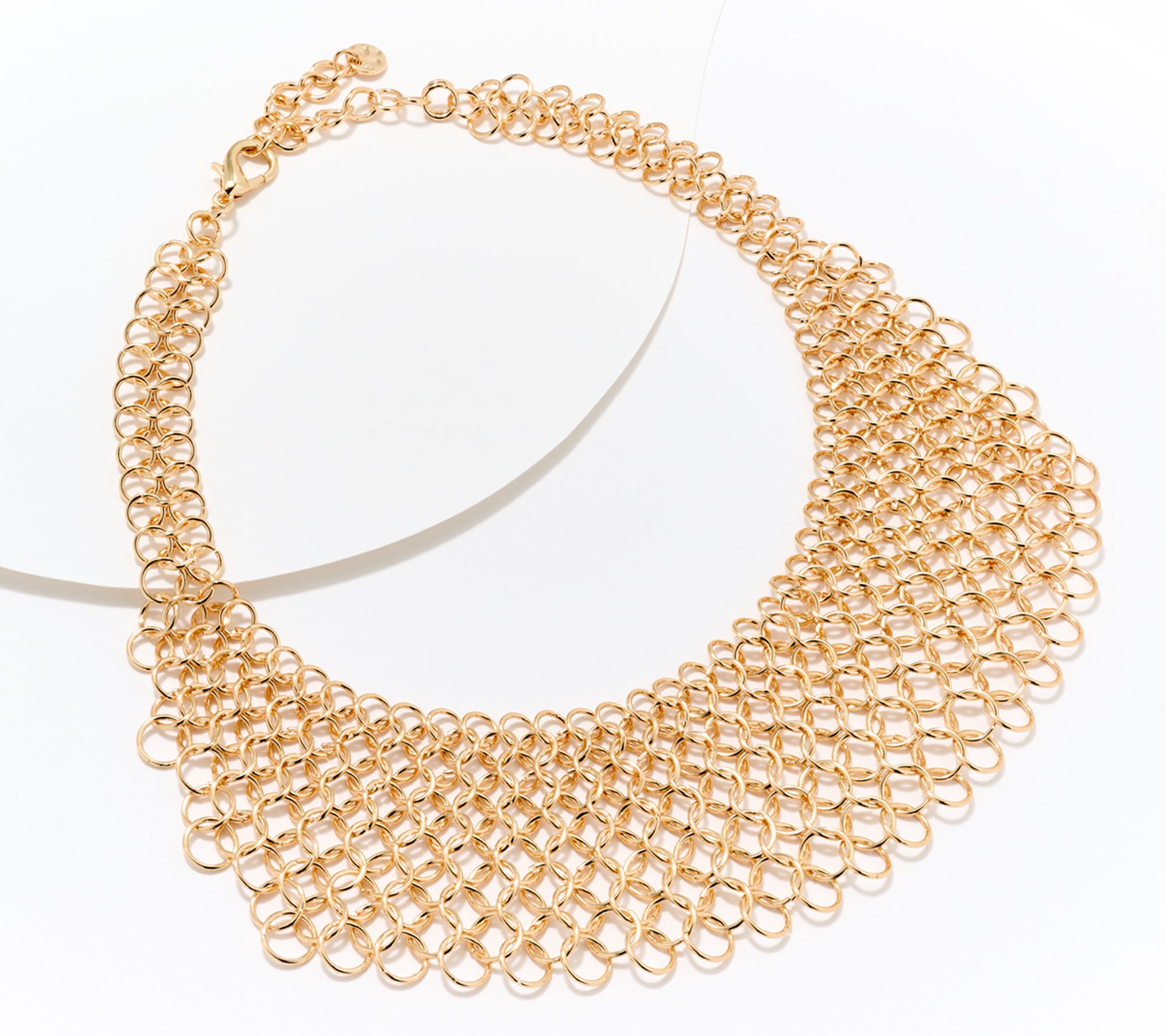 Susan Graver Metal Mesh Statement Necklace