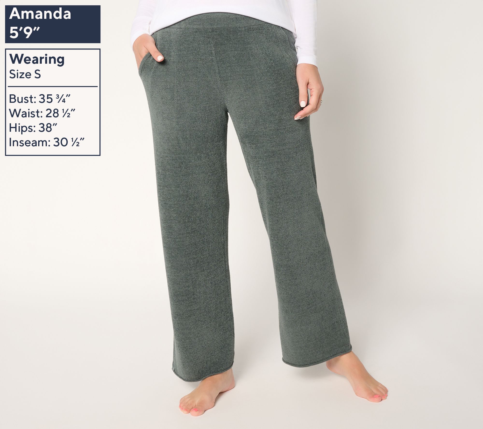 Barefoot Dreams Petite CozyChic Ultra Lite Rolled Edge Ankle Pant