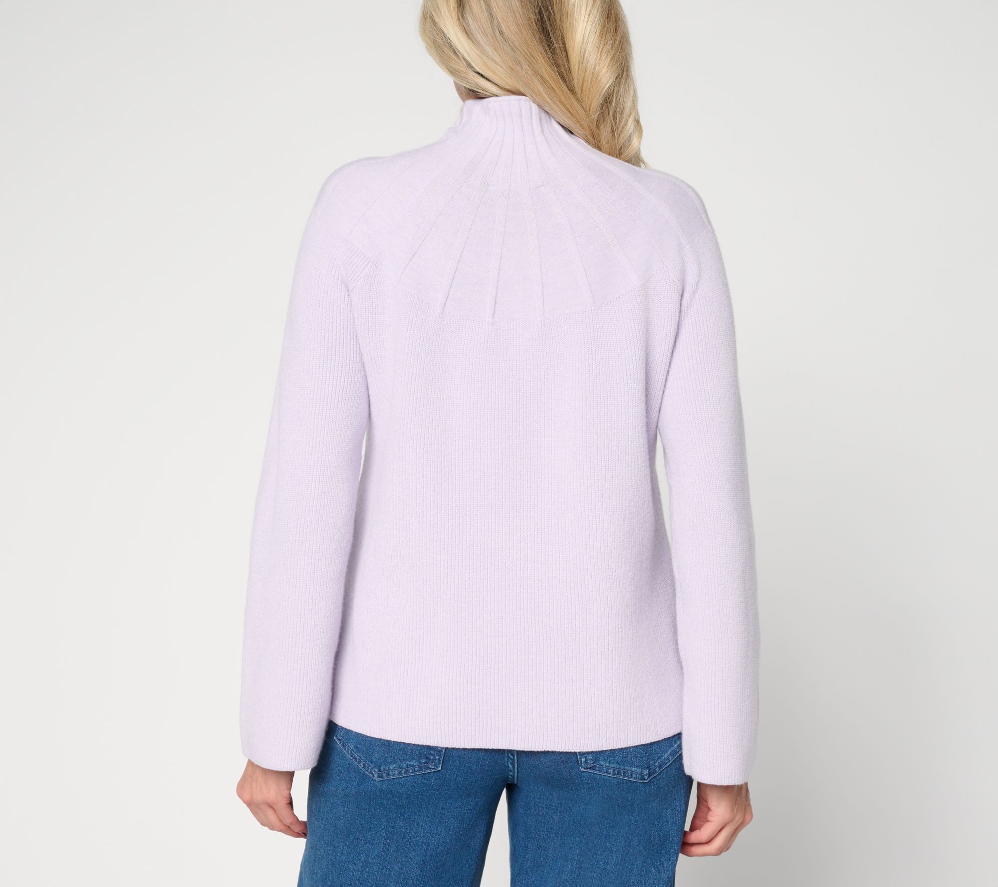 Me by Jennie Garth Mock Neck Raglan Sleeve Sweater