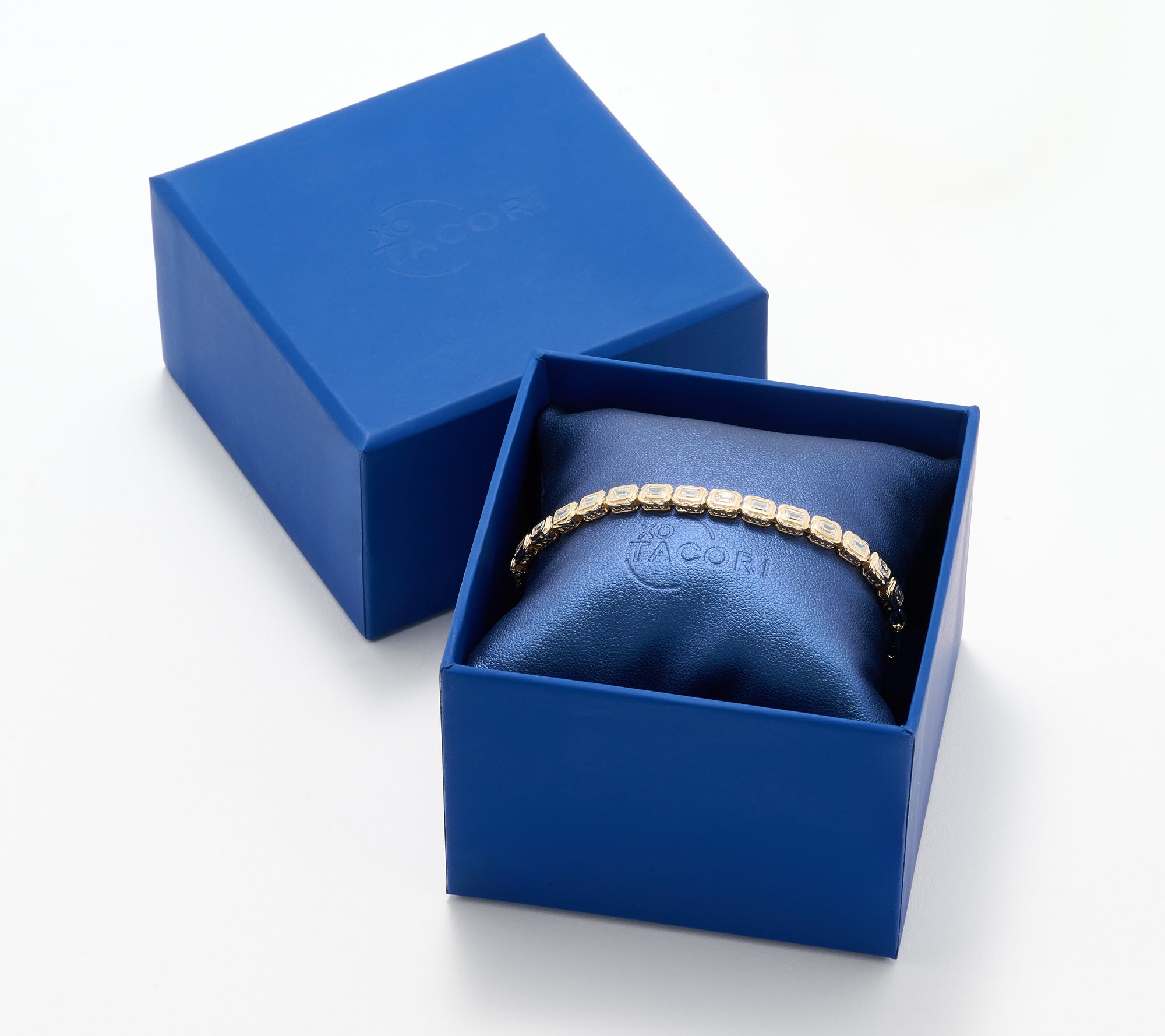 XO TACORI Lab Grown Diamond 2.25 cttw Emerald Bracelet, 14K