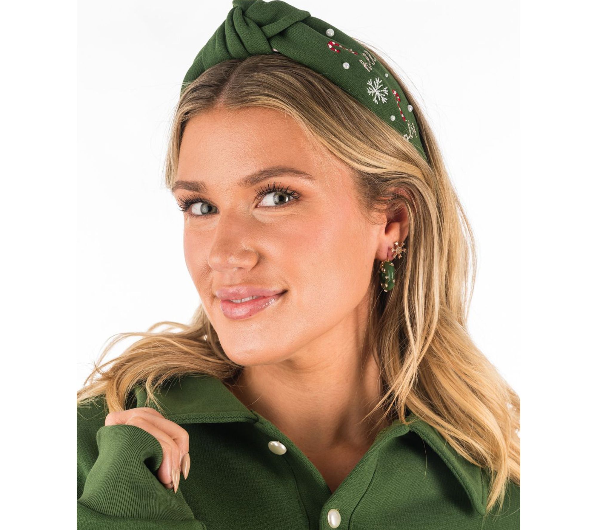 Violet & Brooks Enamel Holiday Hoop & Stud DuetEarrings