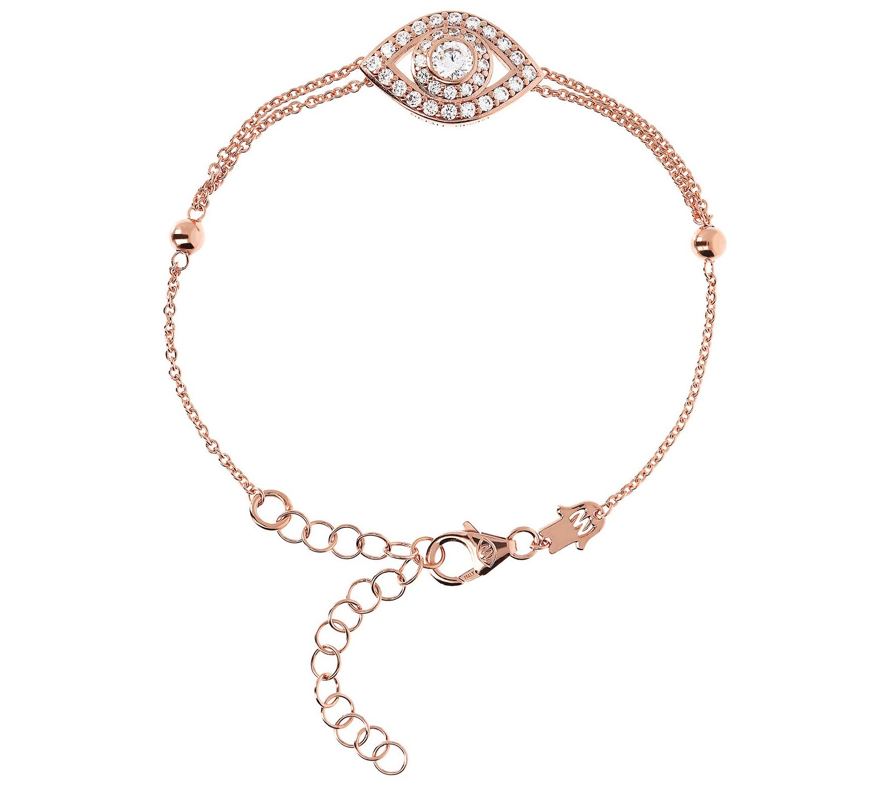 Netali Nissim for Diamonique Evil Eye Bracelet, Sterling