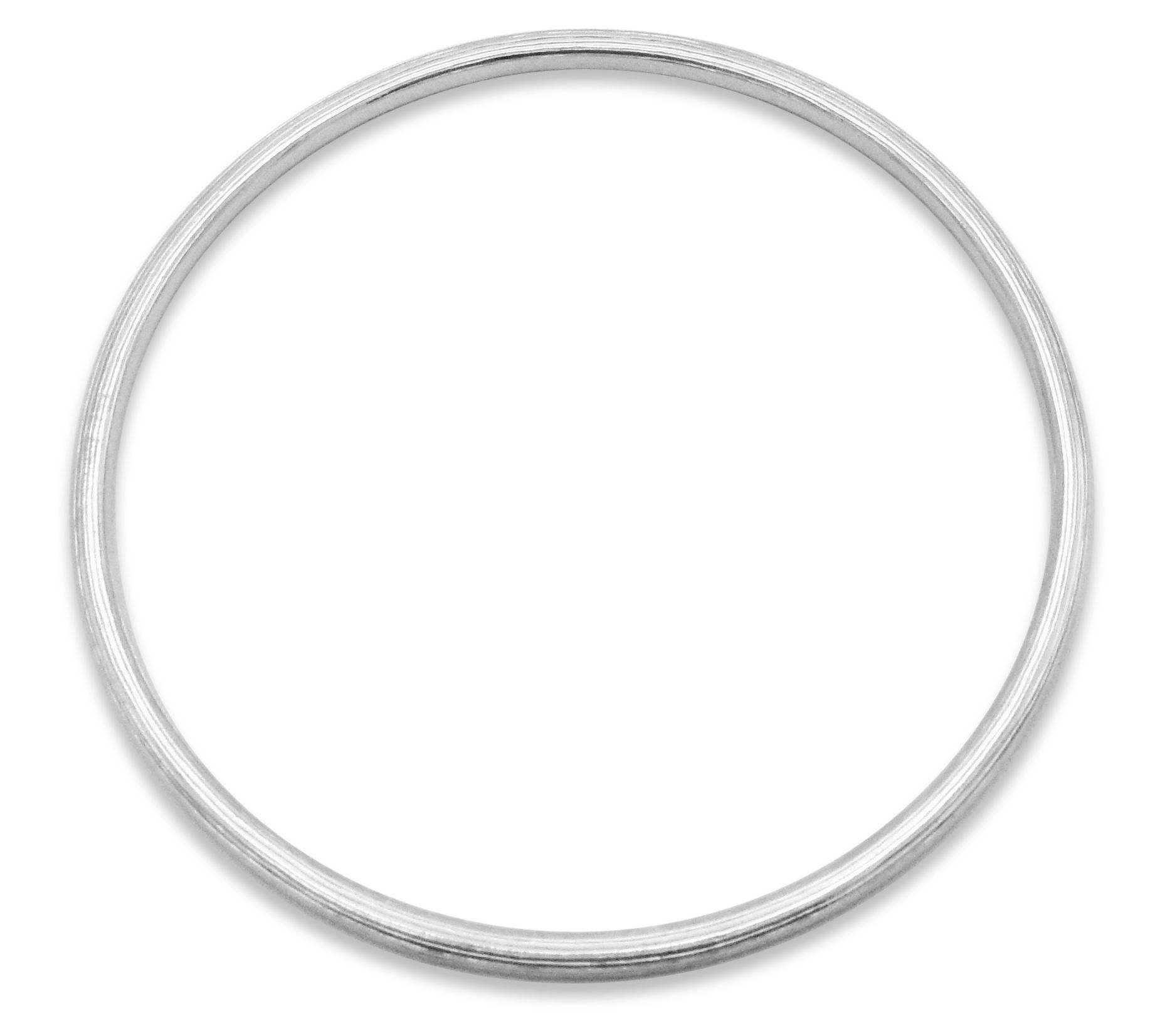 Ariva Sterling Silver Silk Textured Bangle Bracelet