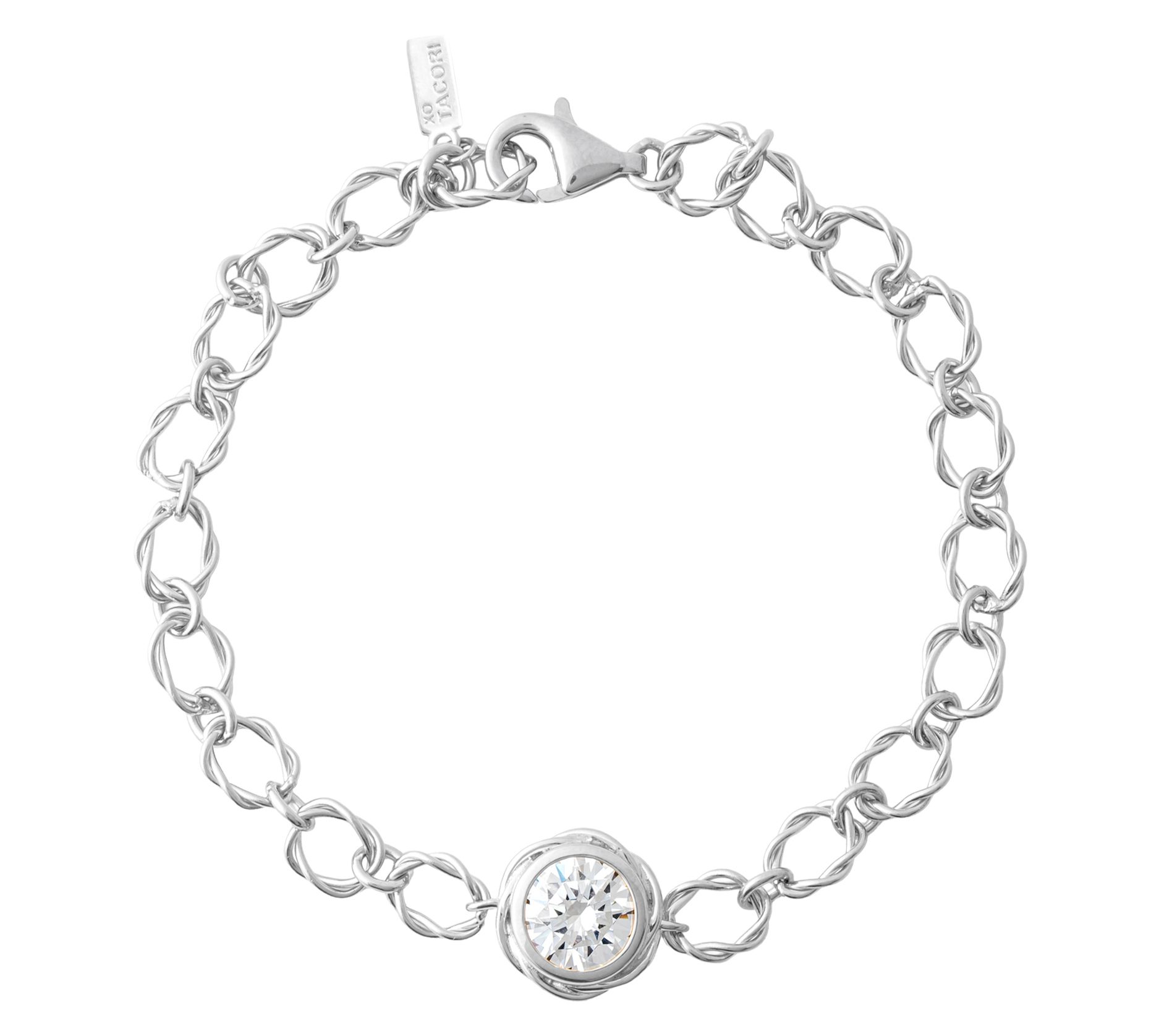 XO TACORI Lab Grown Diamond 1.5 cttw Round Bracelet, 14K