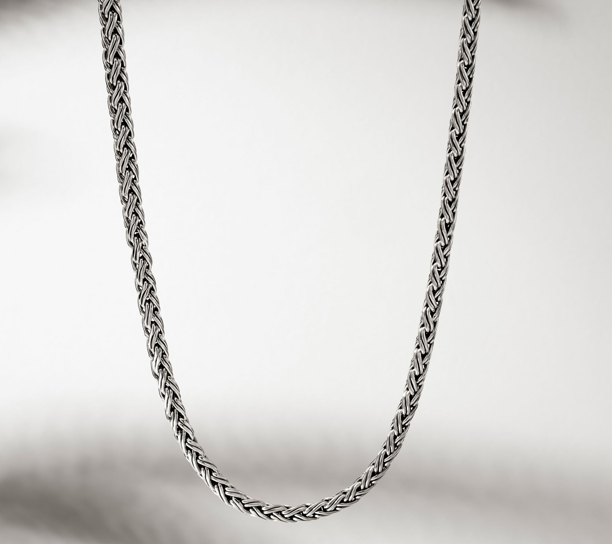 JAI Sterling Silver 5.3mm Handwoven Legacy Chain Necklace, 50.0g