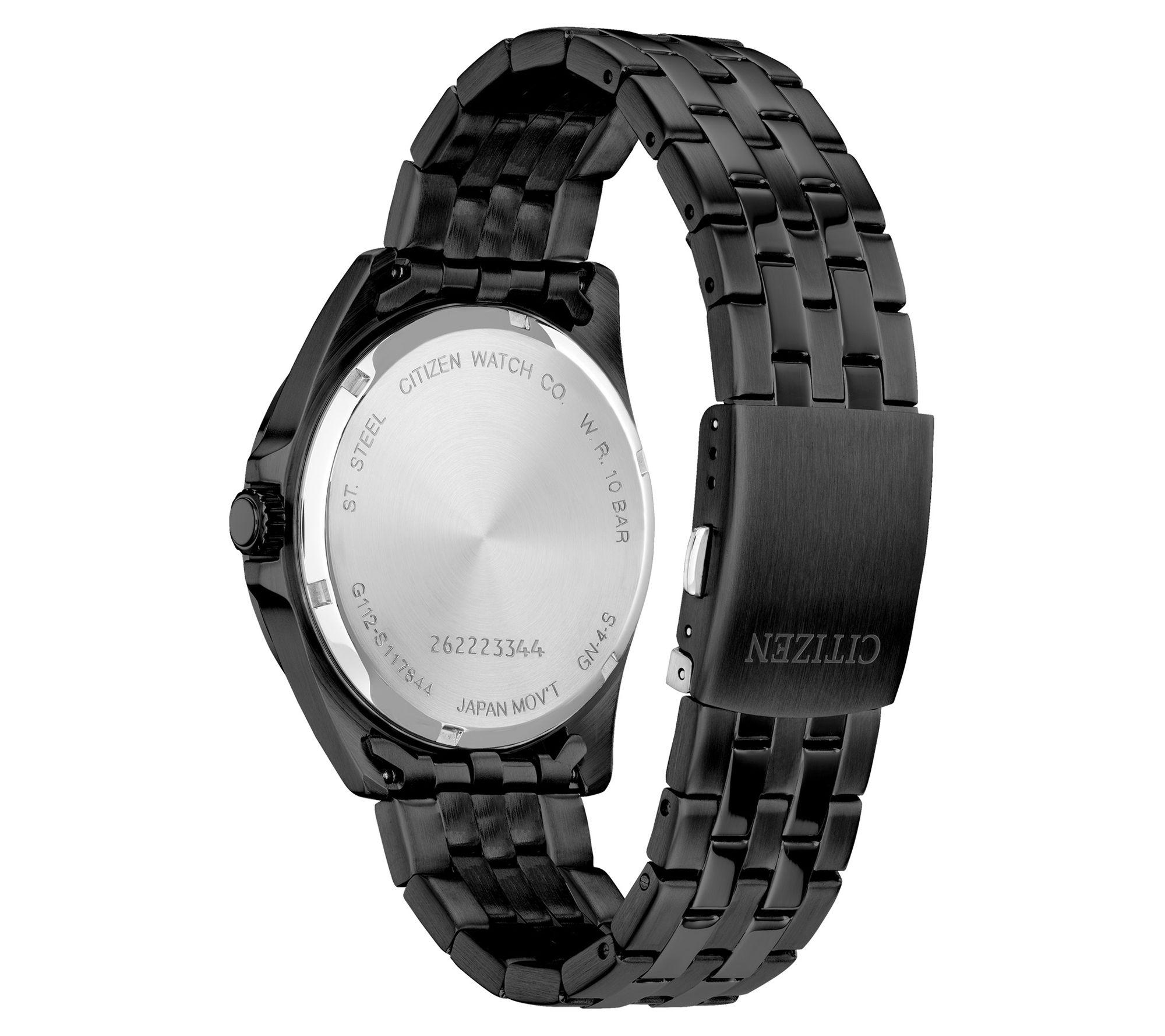 Citizen Men's Black IP Stainless Bracelet Watch