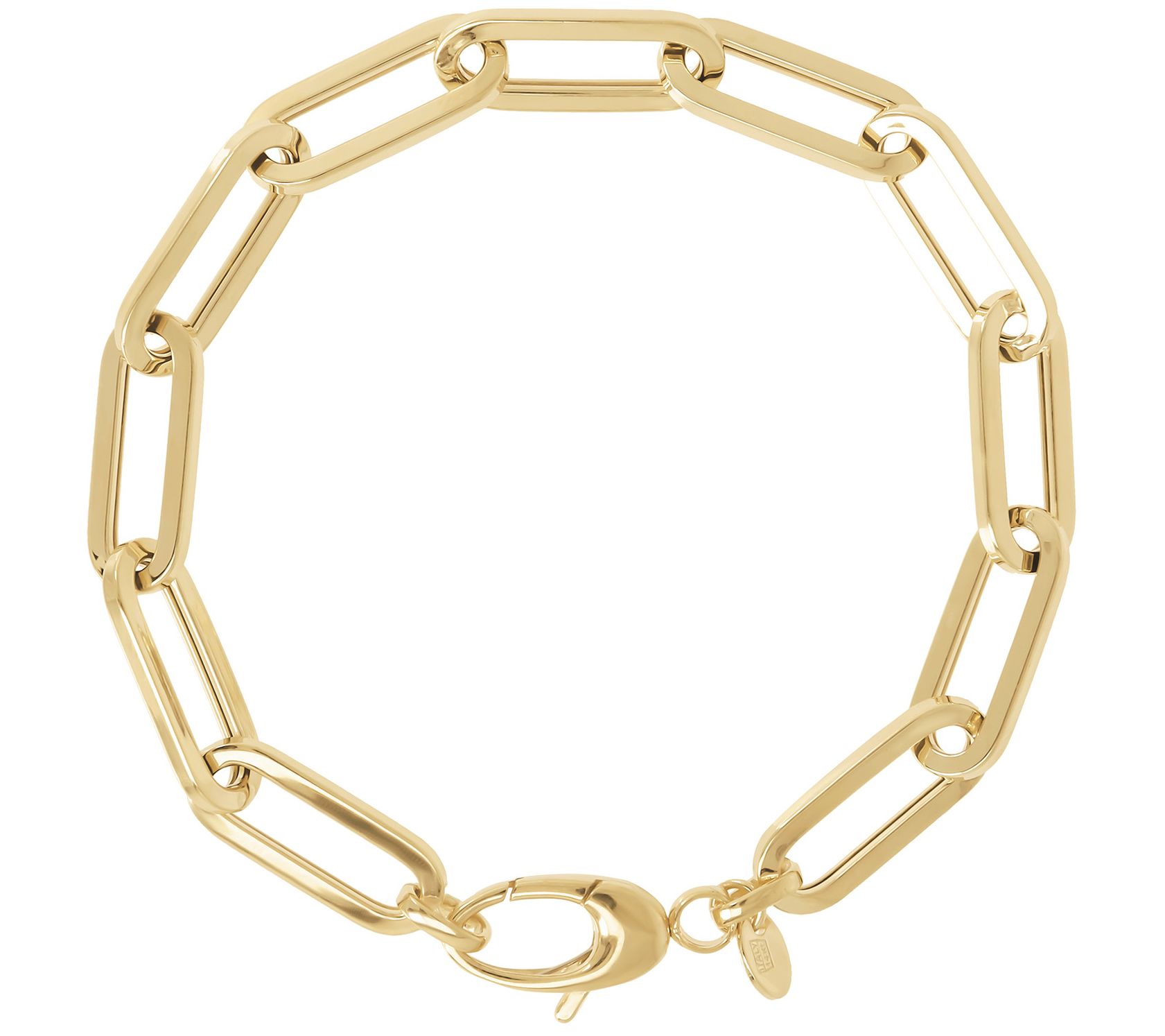 Alberto Milani Paperclip Link Bracelet, 14K Gold, 5.5g