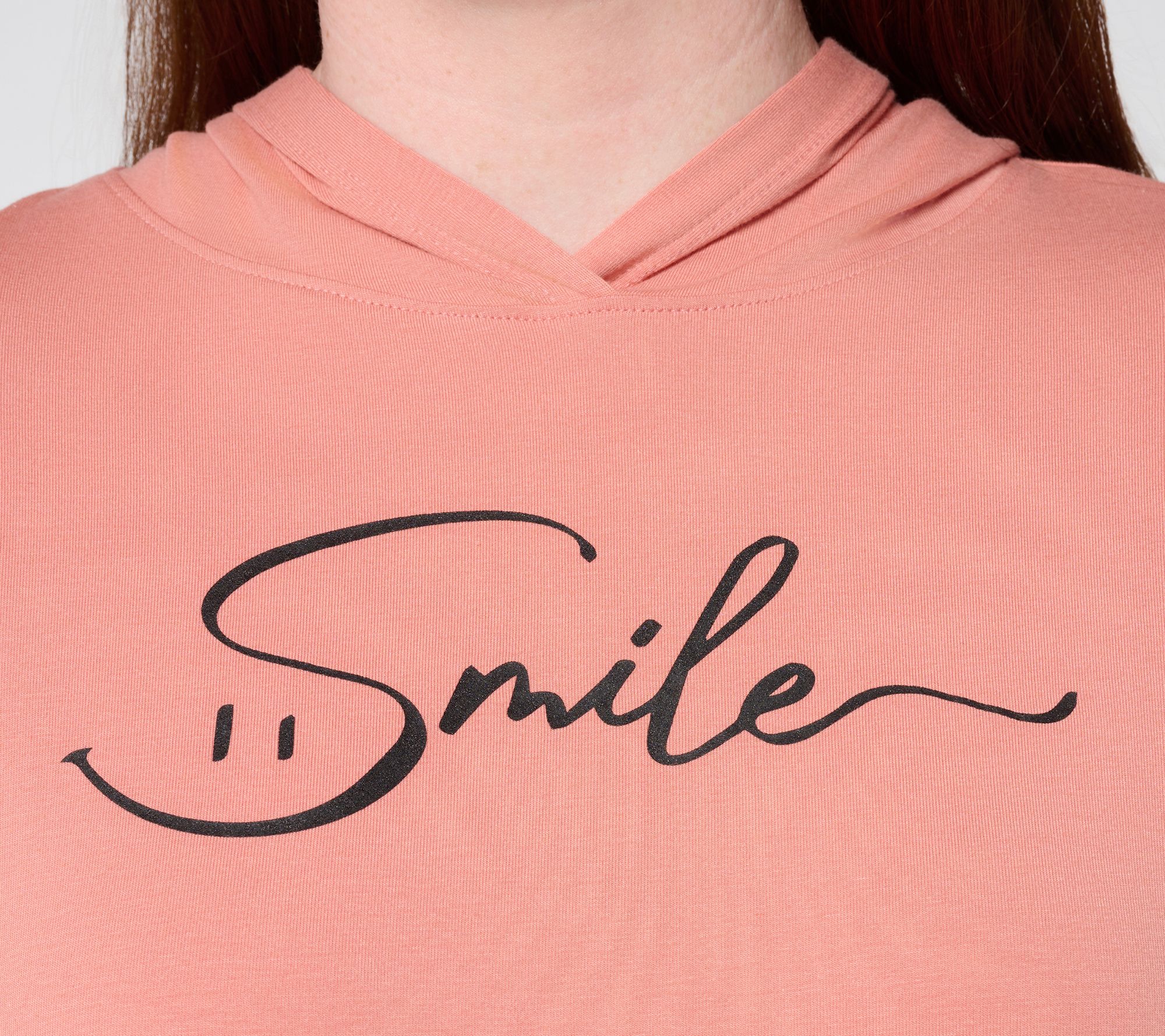 AnyBody Cozy Knit Jersey Message Hoodie