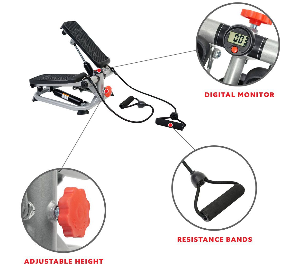 Sunny Health & Fitness Total Body Stepper Machine