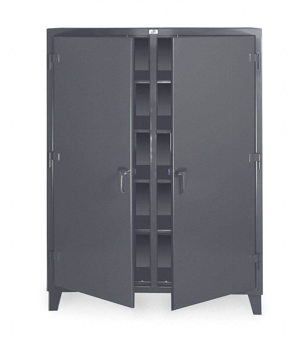 Strong Hold - 56-DS-248 - Heavy Duty Storage Cabinet, Dark Gray, 78 in H x 60 in W x 24 in D, Assembled