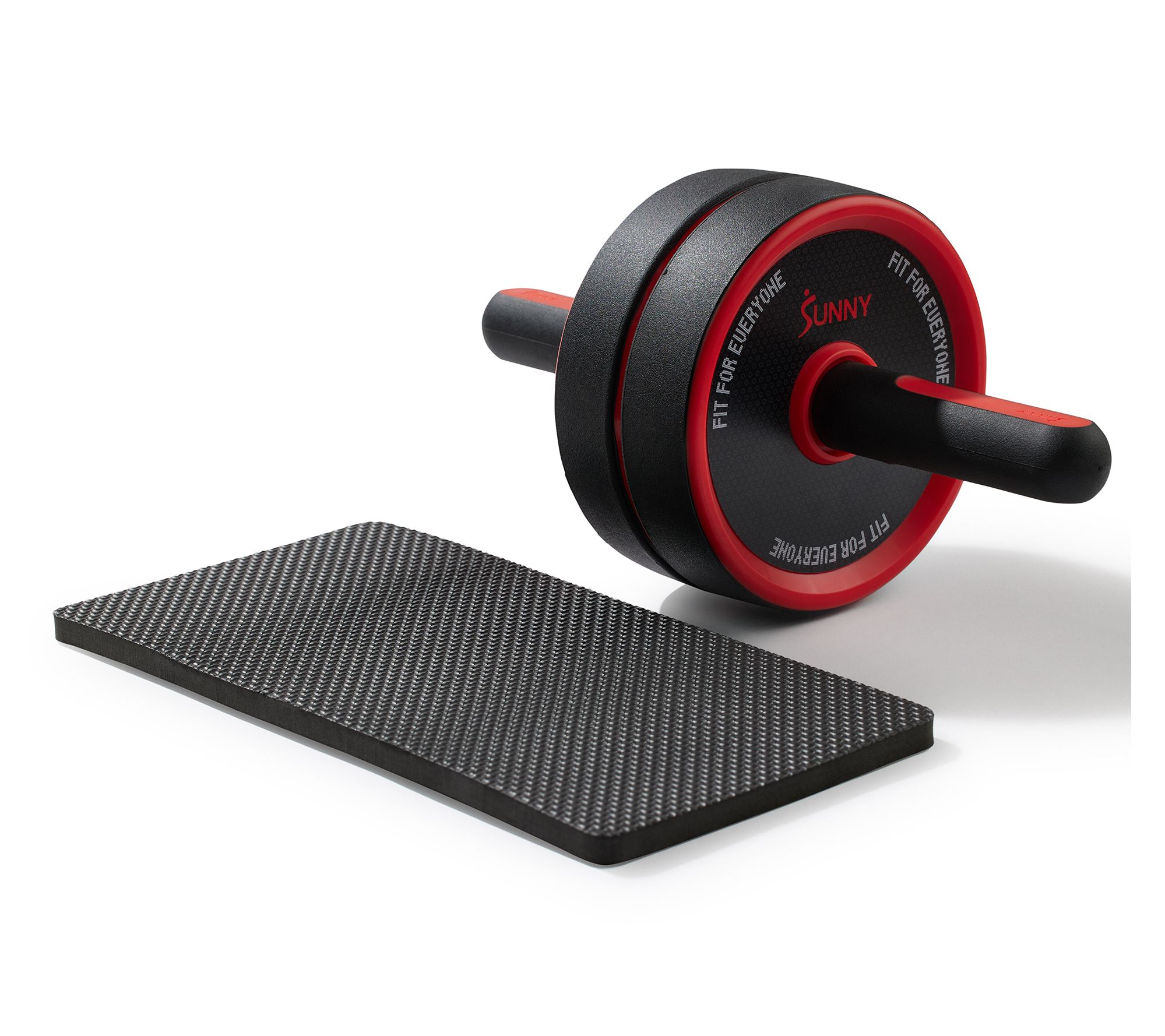 Sunny Wide Ab Core Roller Wheel & Knee Pad