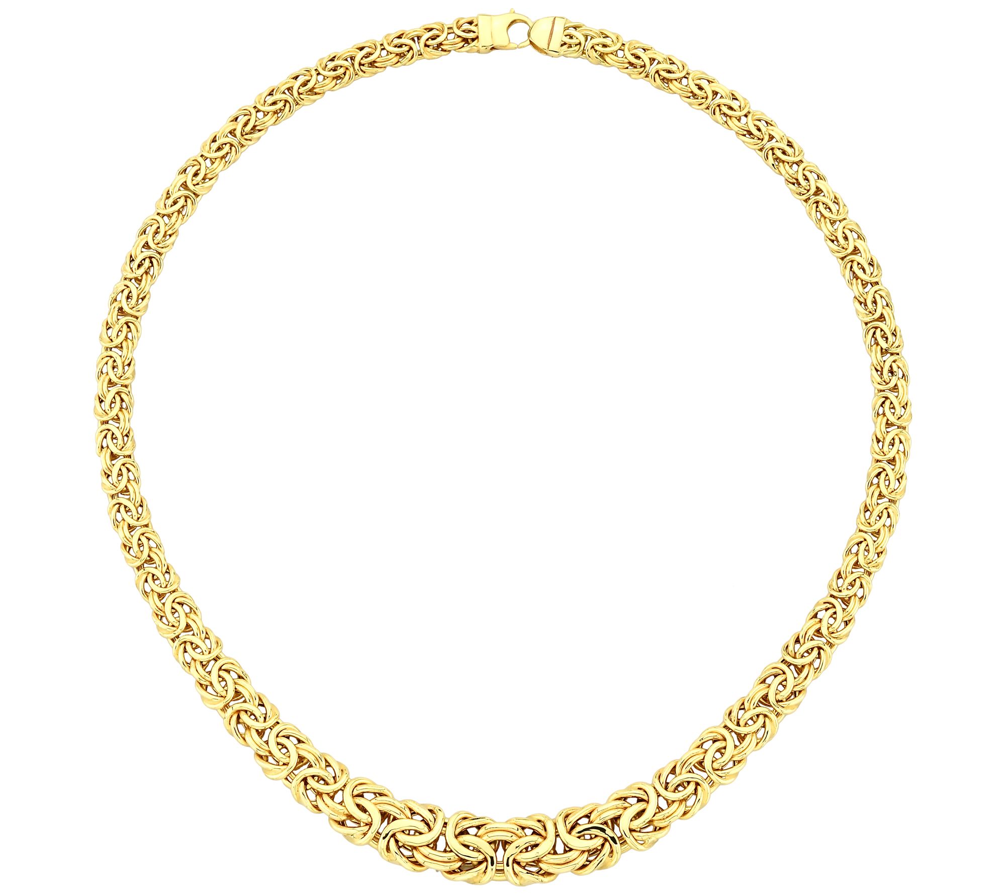 Adorna 14K Gold Graduated Byzantine Necklace