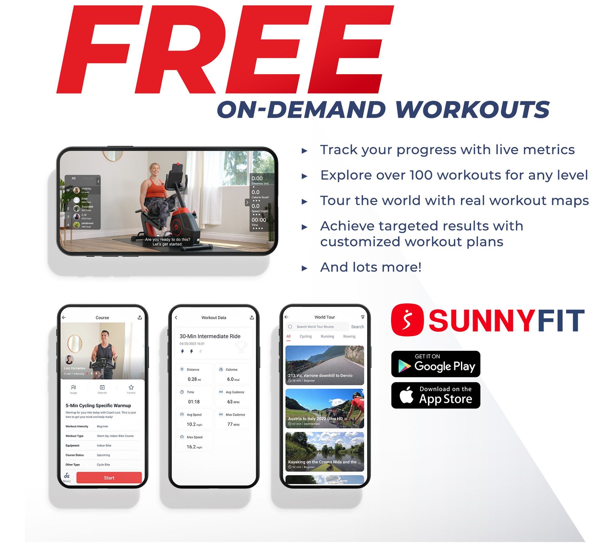 Sunny Health & Fitness Recumbent Elliptical Bike