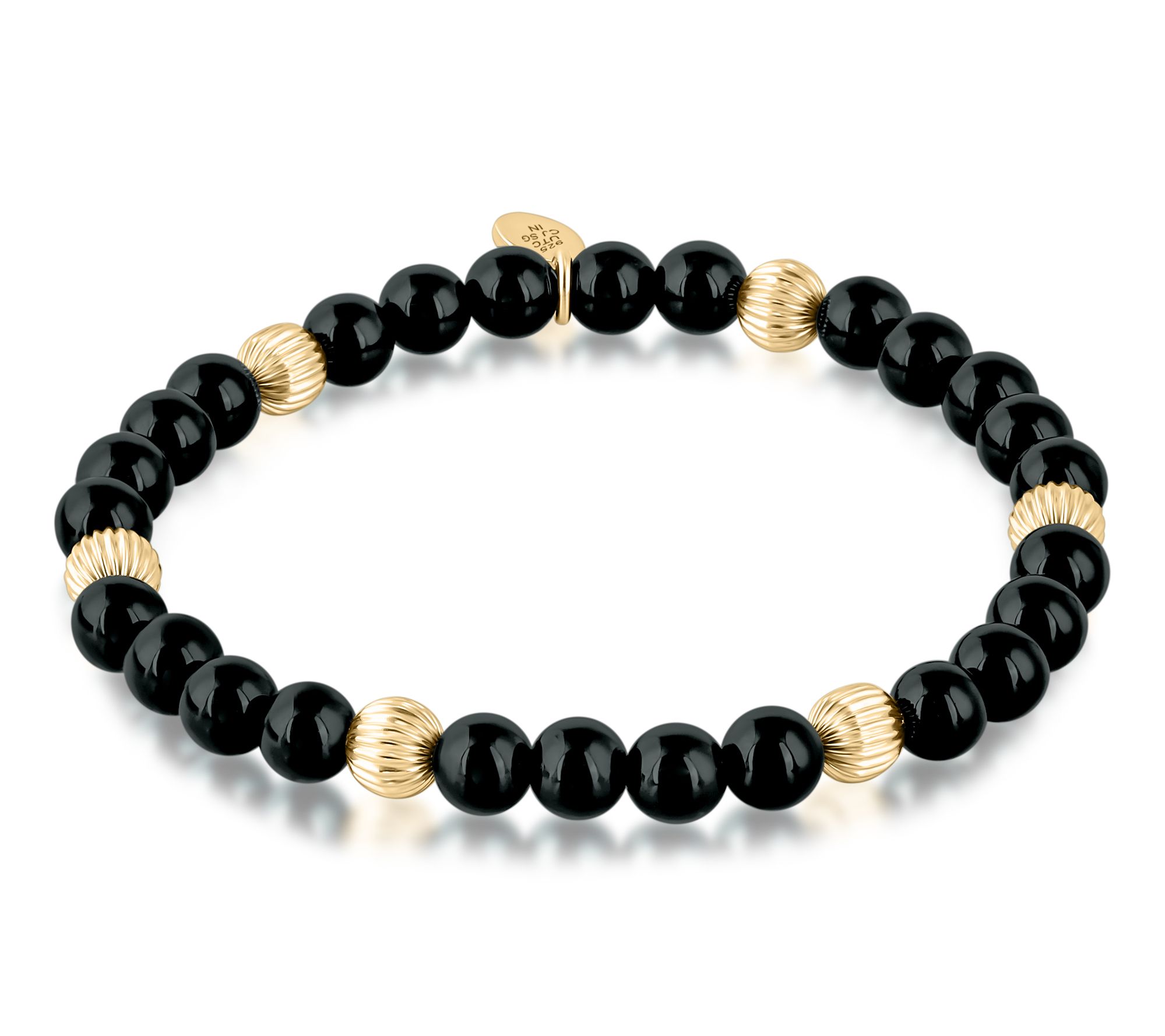 Christian James by Scott Grimes 14K Clad Stretch Bead Bracelet