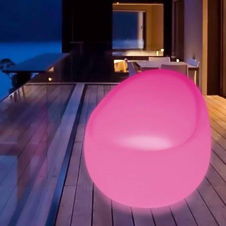 Magshion 16 Color Changing LED Light Up Furniture Chair Cube Ball Night Light Bar Stool Serving Tray Bucket Pot Egg Shape Chair