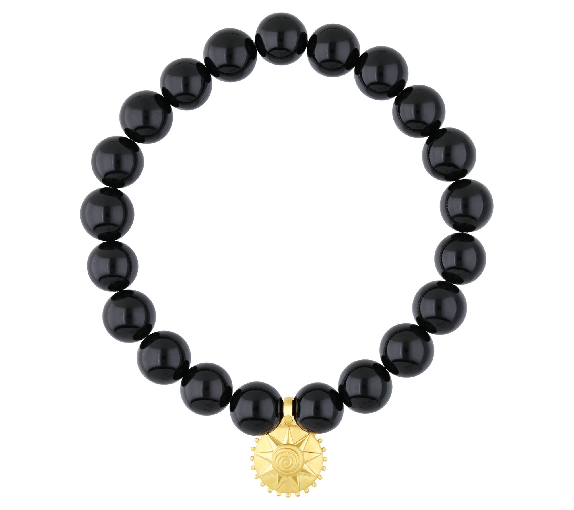 Elyse Ryan Silver 14K Clad Gemstone Joy Beaded Bracelet