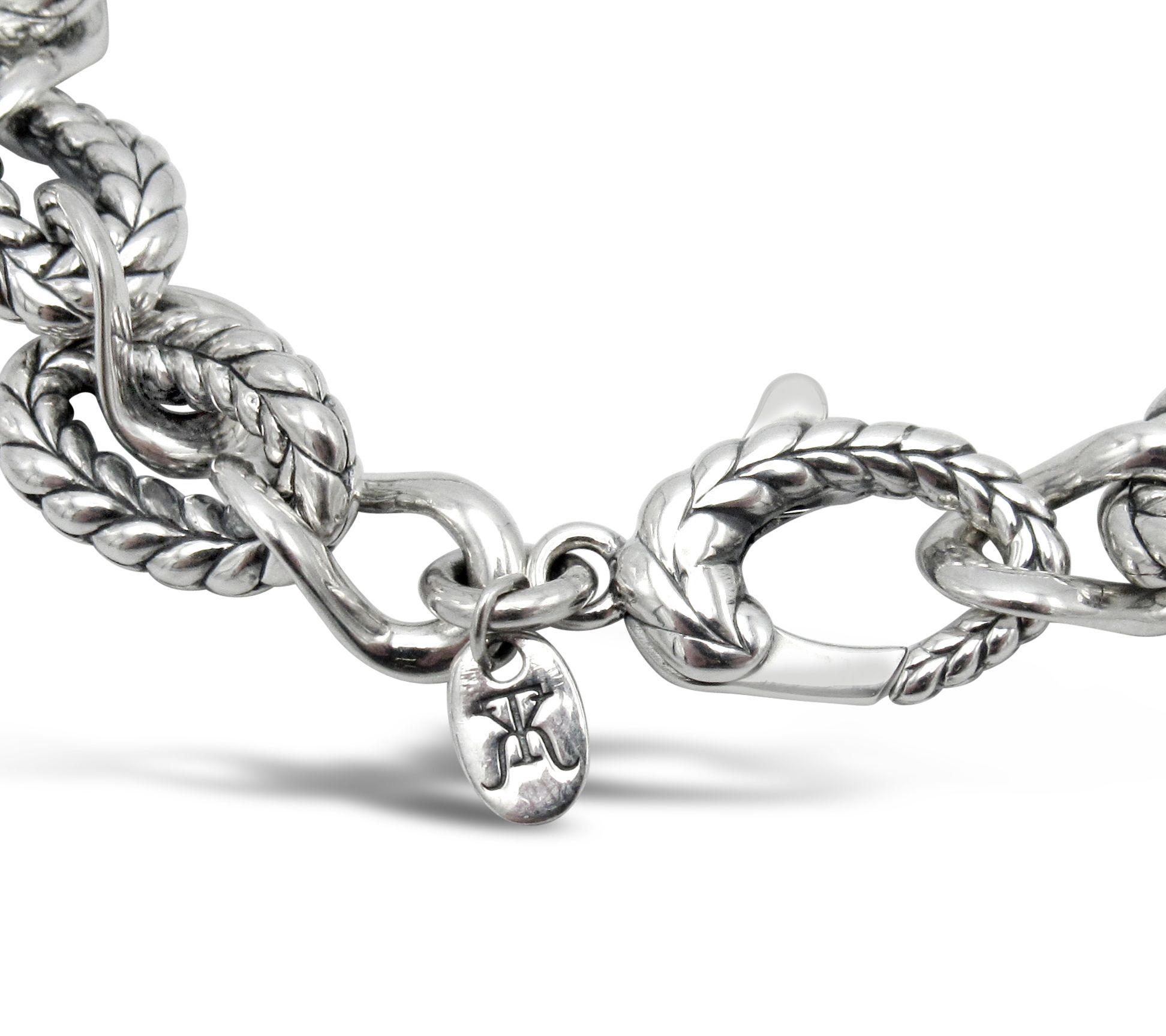 Tiffany Kay Stu dio Sterling Si lver Herringbon e Link Bracelet