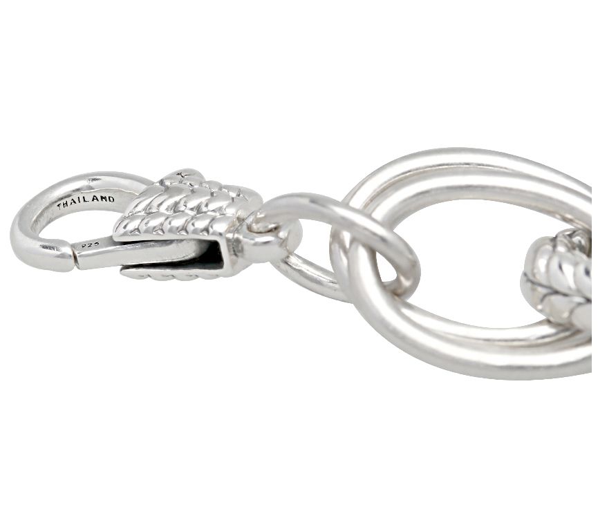 Tiffany Kay Studio Sterling Silver Herringbon e Link Bracelet