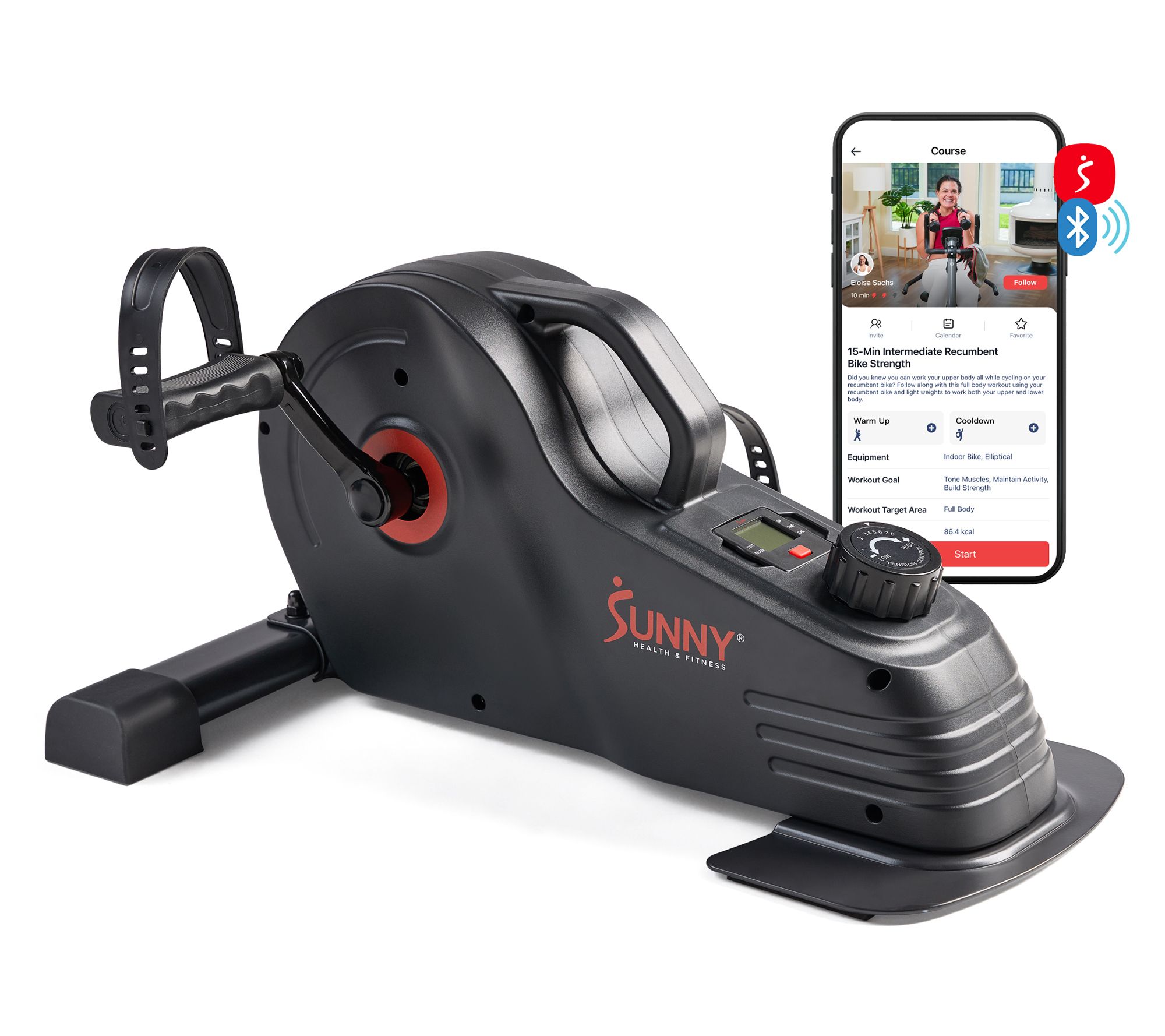 Sunny Dual-Motion Magnetic Mini Bike B0891 SMART