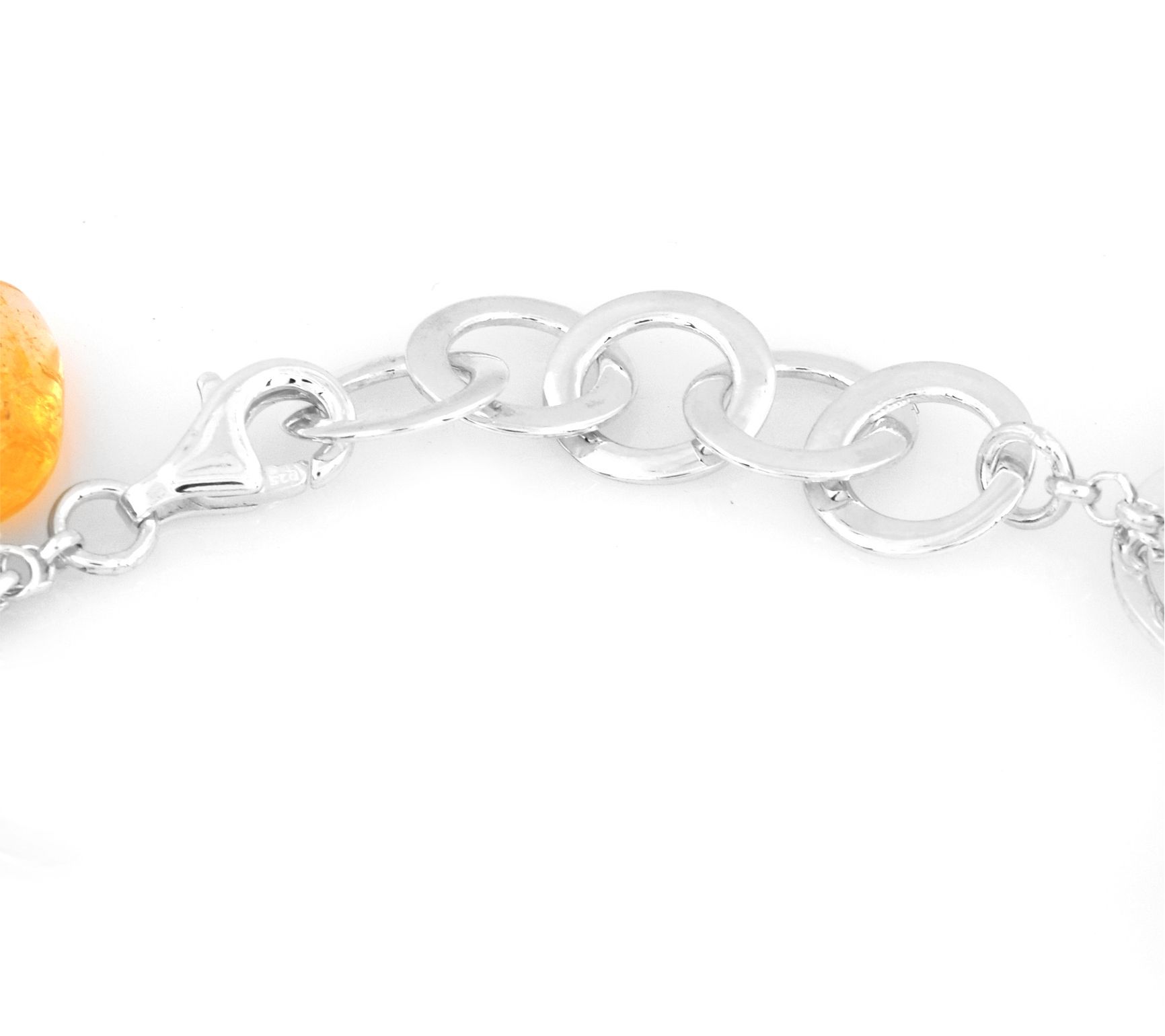 Sterling Silver Multi-Gemstone Bead Bracelet