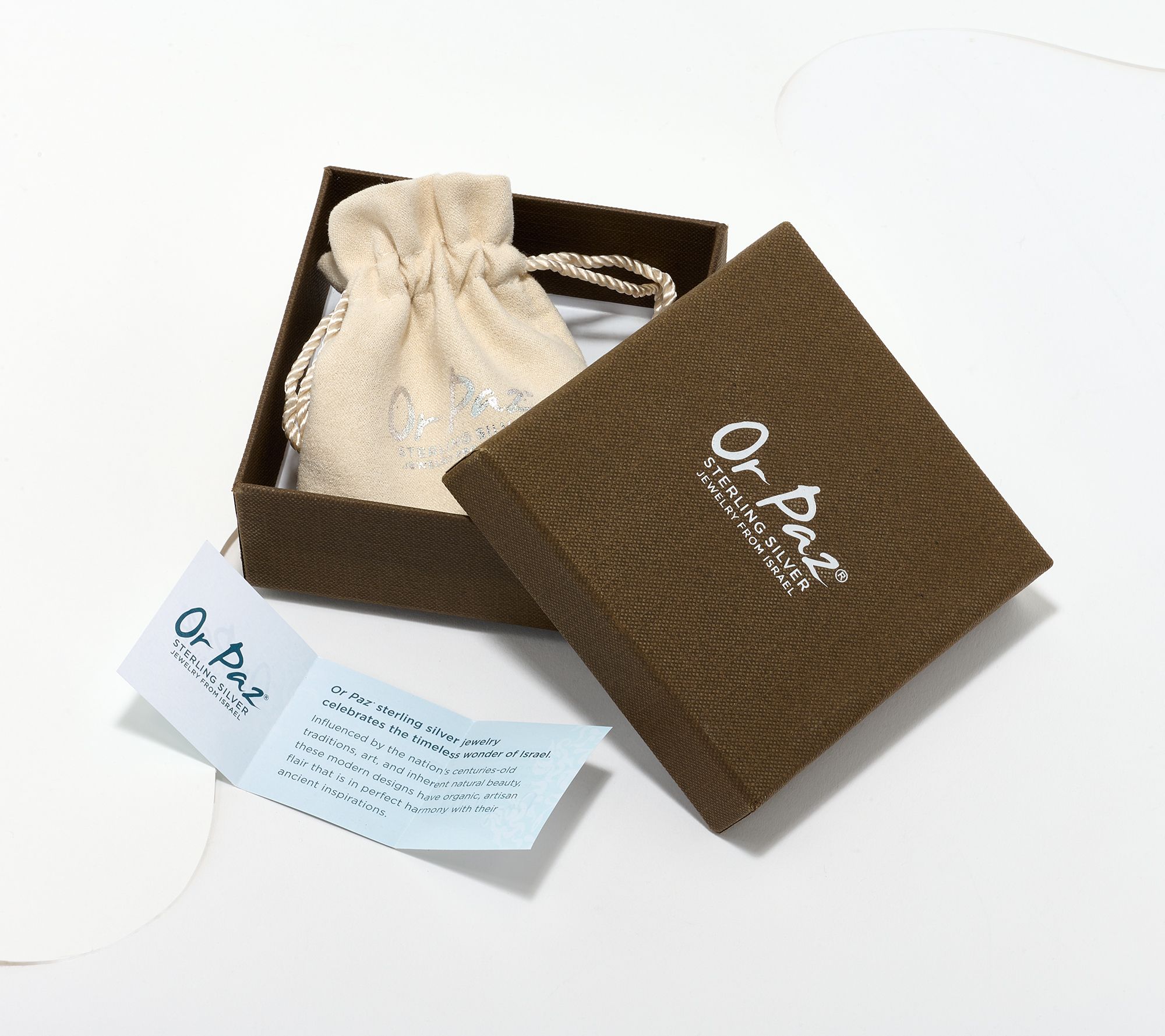 Or Paz Sterling Silver Braided Detail Magnet Closure Bracelet, 16.5g