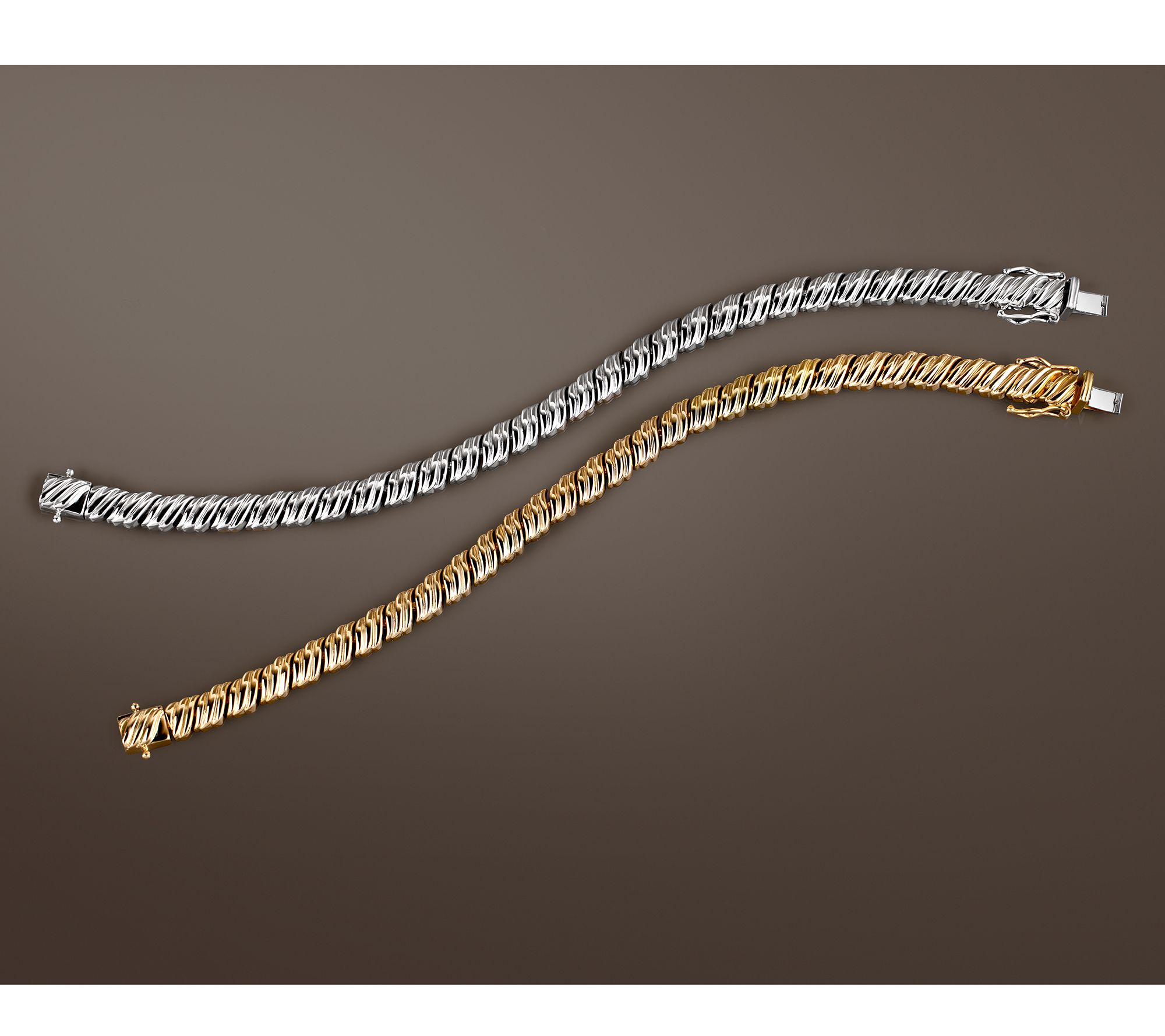 Christian James by Scott Grimes Sterling Silver Ripple Link Bracelet, 13.0g