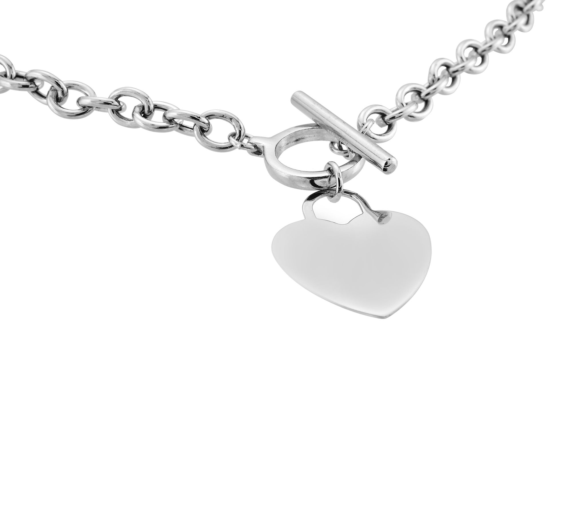 Silver Style Heart Charm 16