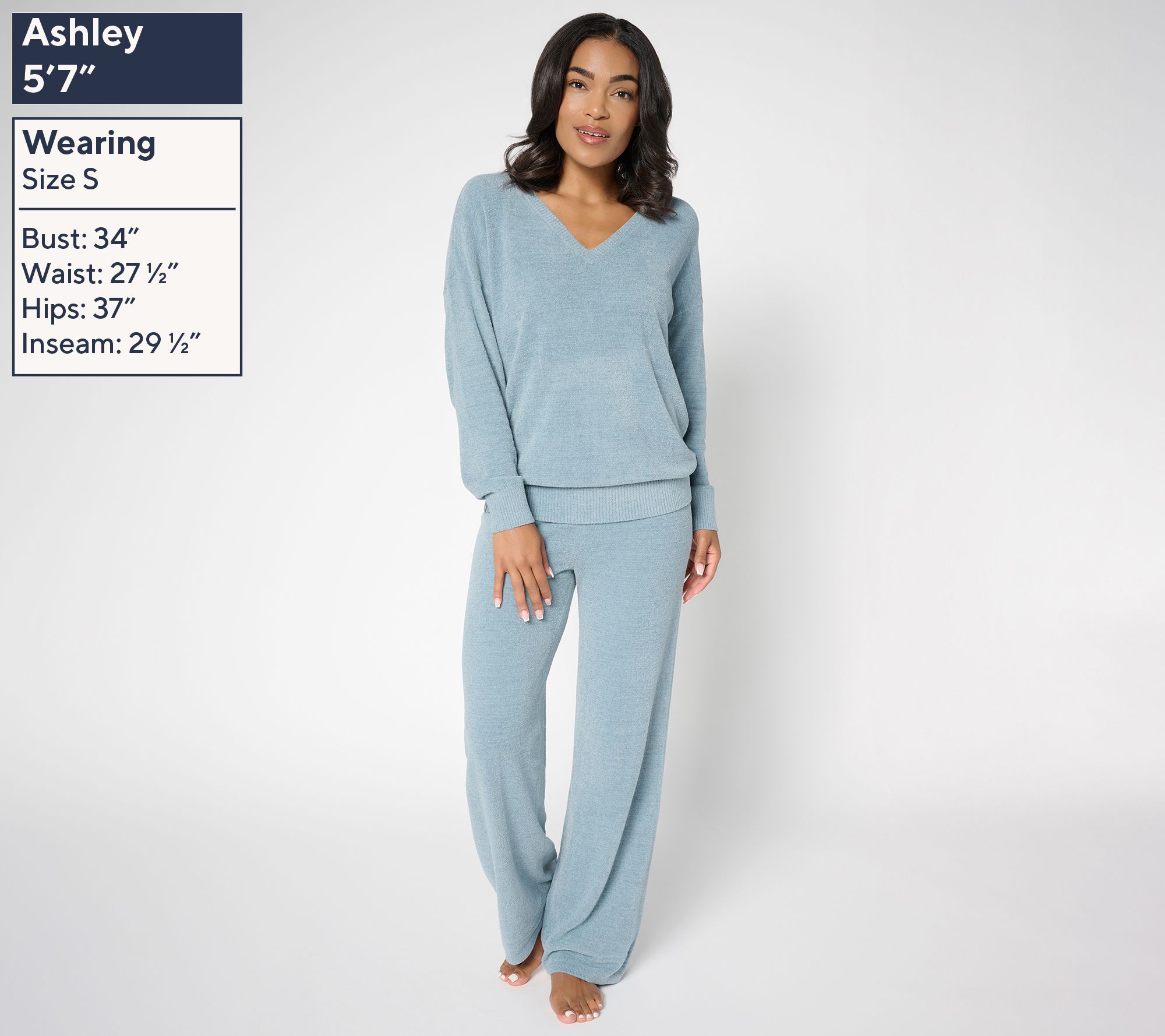 Barefoot Dreams Reg. CozyChic Ultra Lite Pullover & Wide Leg Pant Set