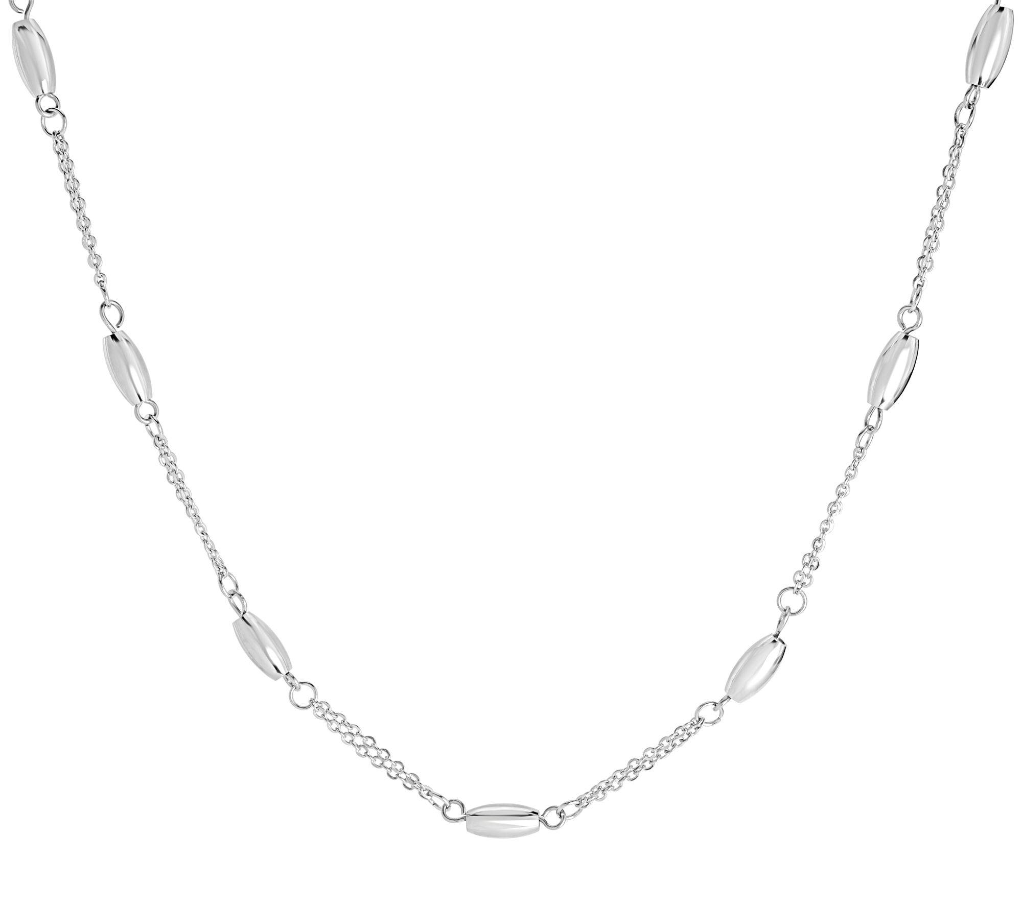 Steel by Design Bead Station Necklace
