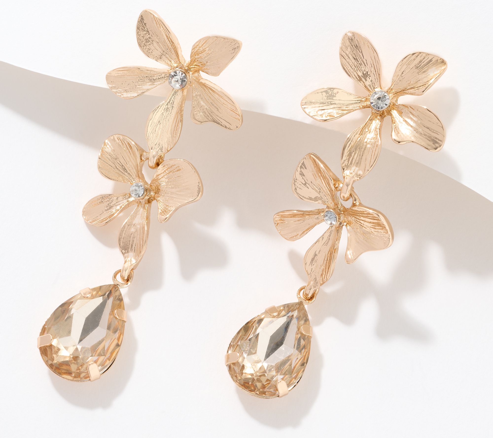 Joan Rivers Floral Drop Earrings