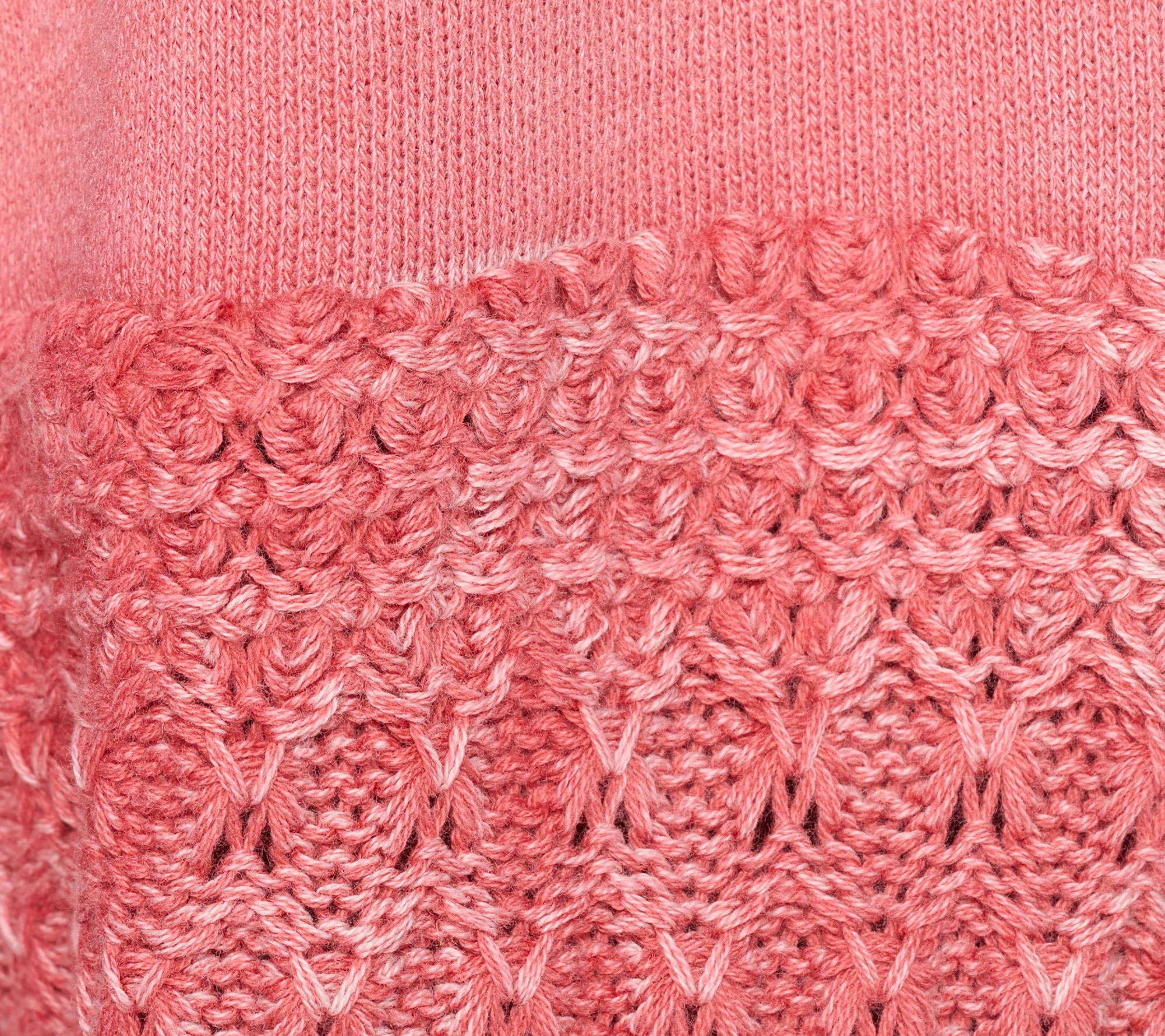 Denim & Co. Canyon Retreat Lace Sleeve Washed Sweatshirt