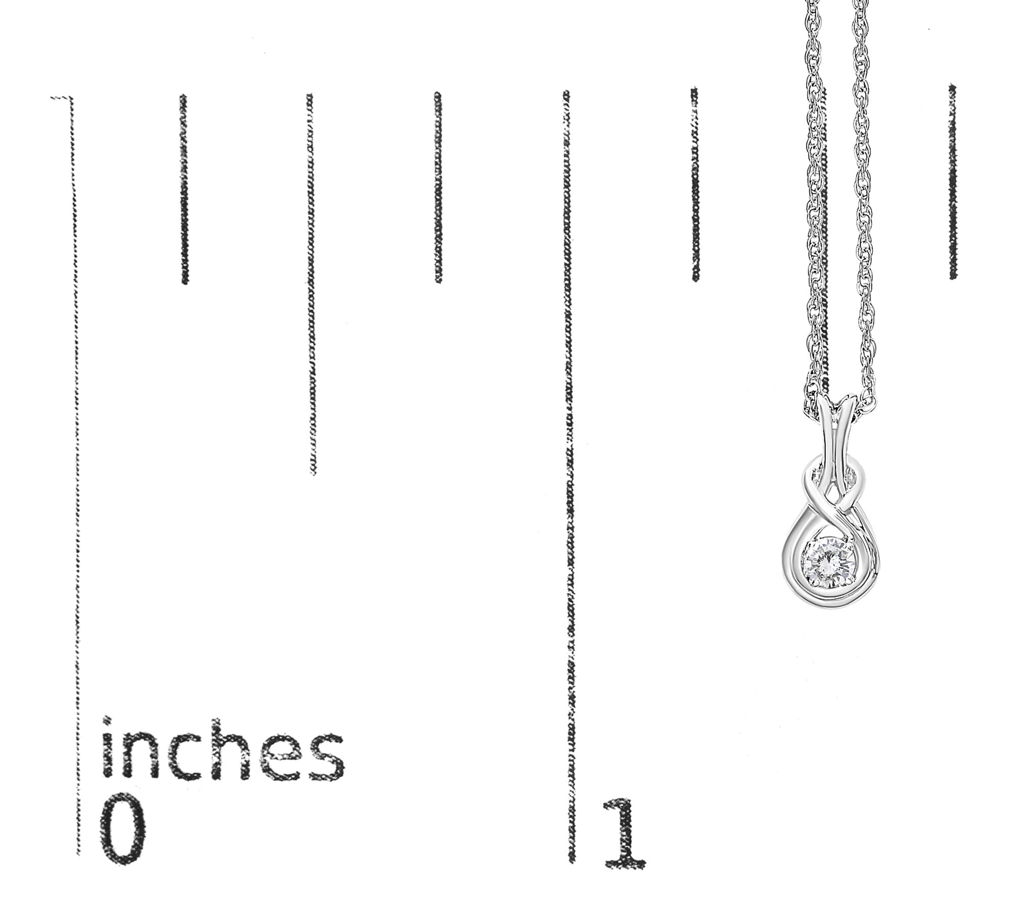 Haus of Brilliance Lab Grown Diamond Accent Necklace, Sterling