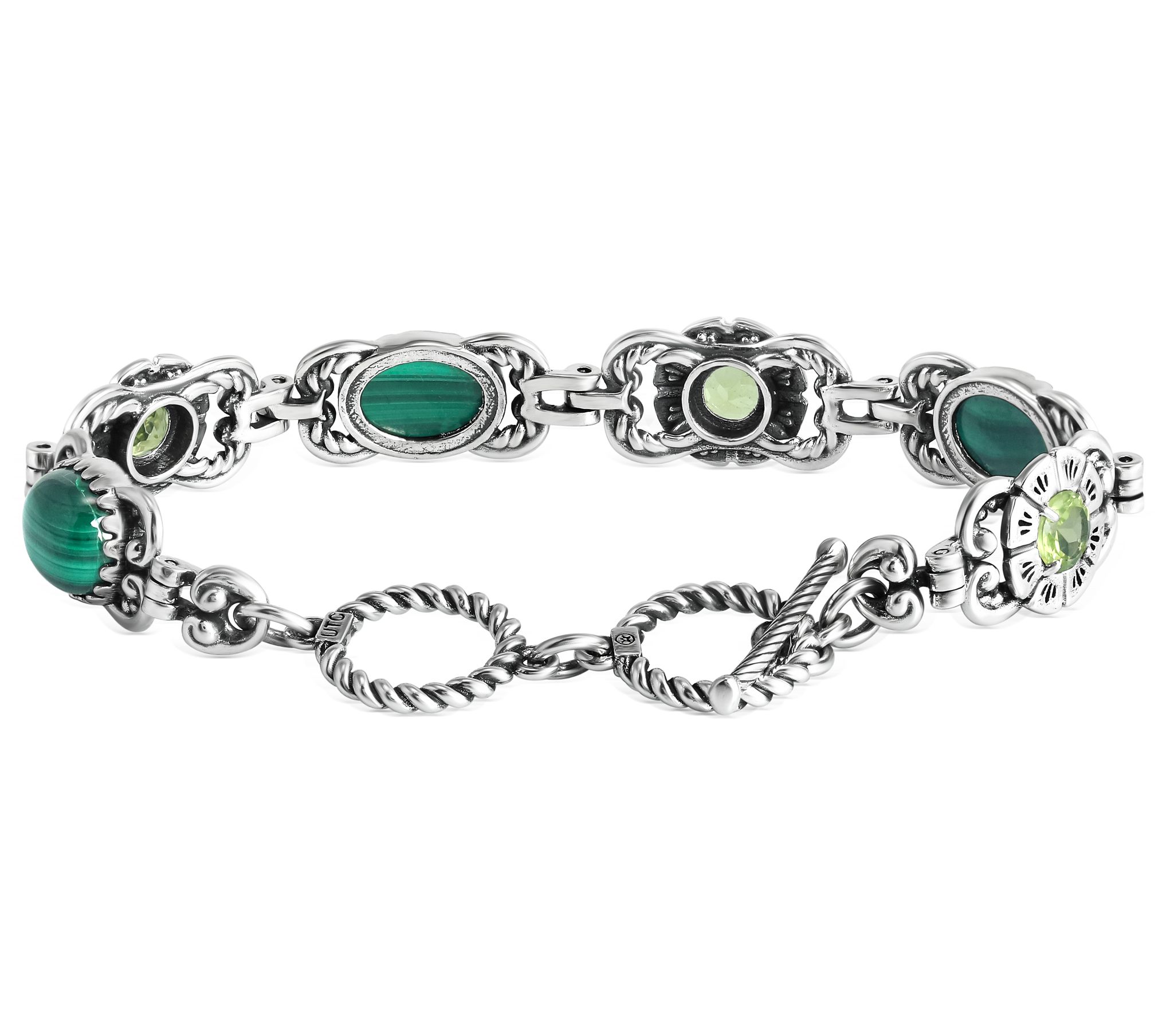 American West Sterling Gemstone Desert Bloom Tennis Bracelet