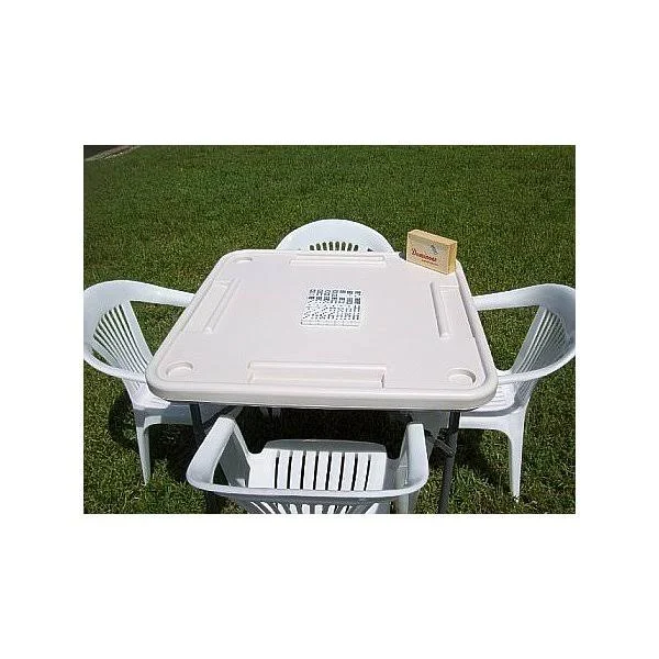 Bene Casa Blow Mold Domino Game Table